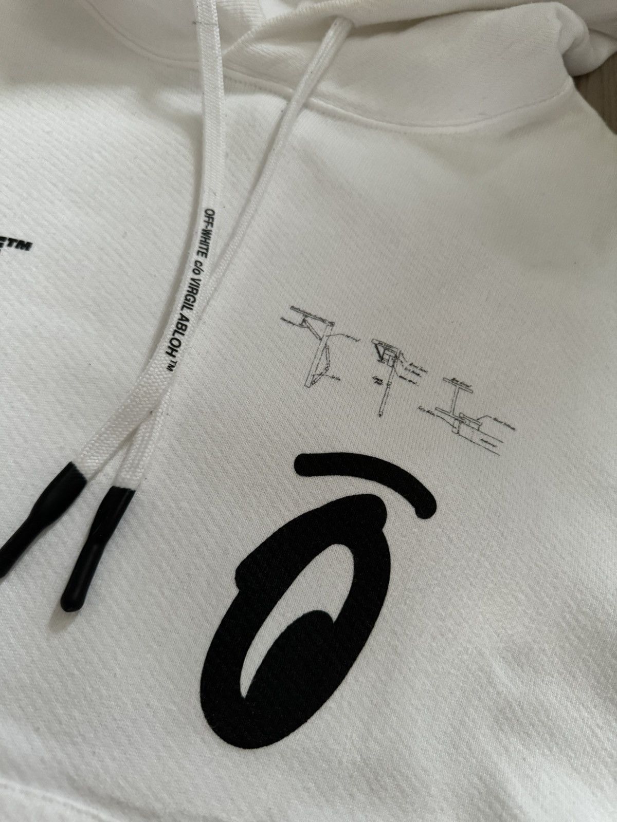 Off-White OFF-WHITE hoodie STUDY real tape measurements in photos Size US S / EU 44-46 / 1 - 8 Thumbnail