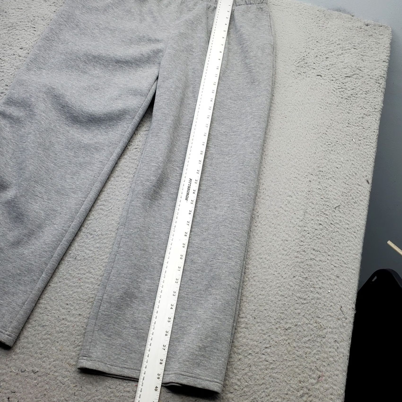 Vintage Xieerduo Sweatpants Women XXL Gray Cozy Fleece Drawstring Wide Leg Size 40" / US 18 - 4 Thumbnail