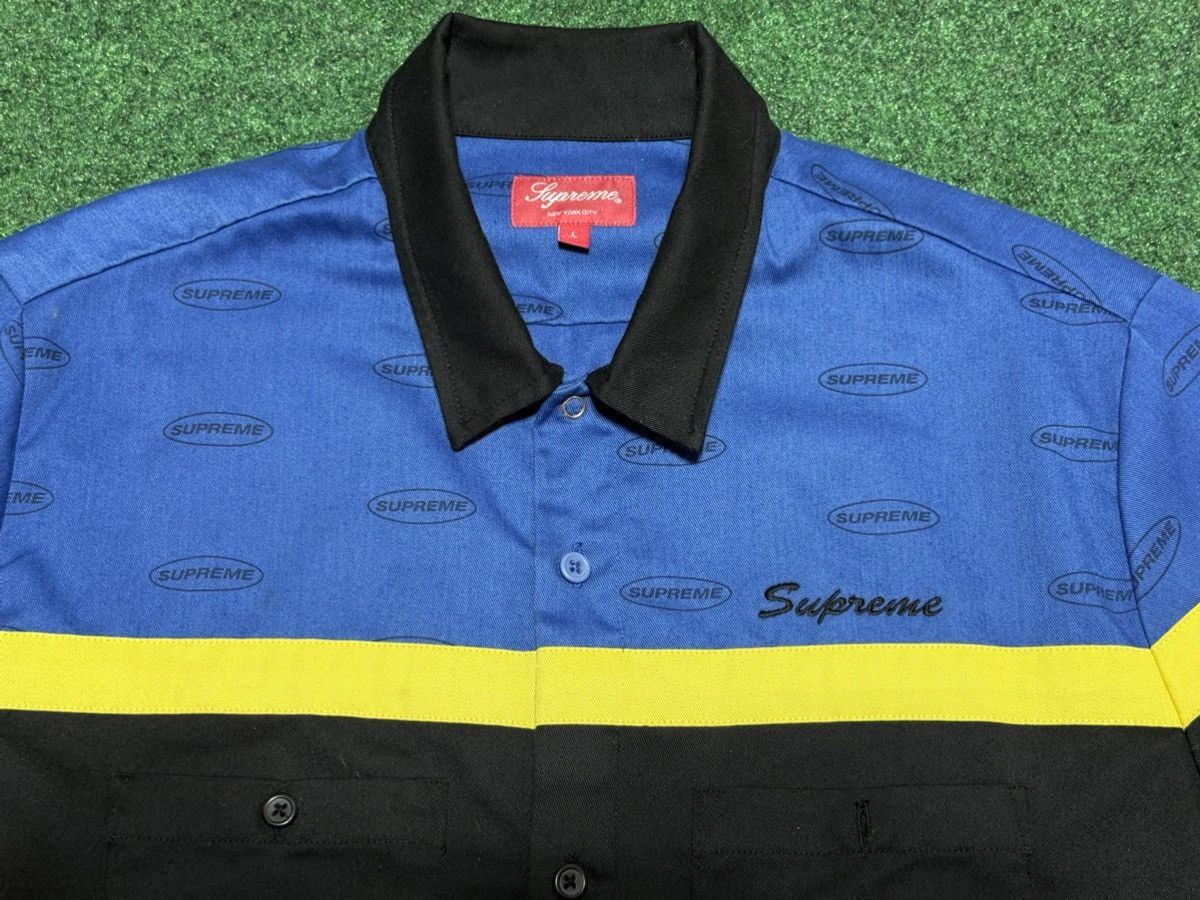 Supreme 2017 Supreme Color Blocked Work Shirt Size US L / EU 52-54 / 3 - 2 Thumbnail