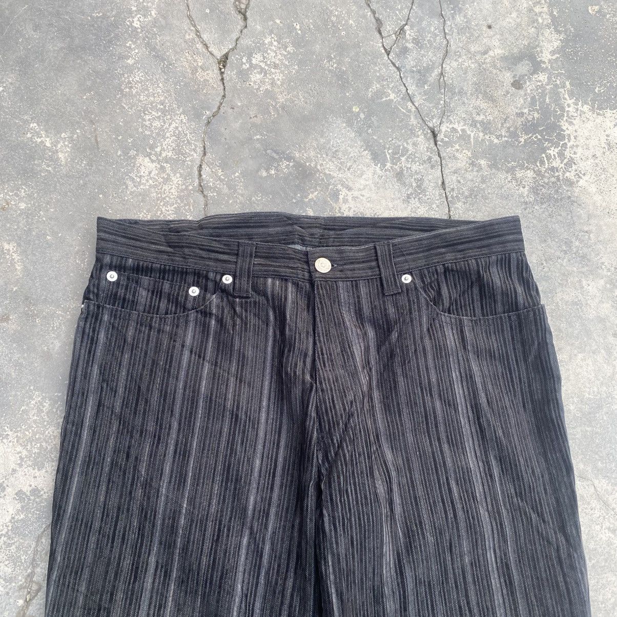 Tornado Mart MODERN LOVERS TORNADO MART Black Velvet Corduroy Flared Size US 32 / EU 48 - 5 Thumbnail