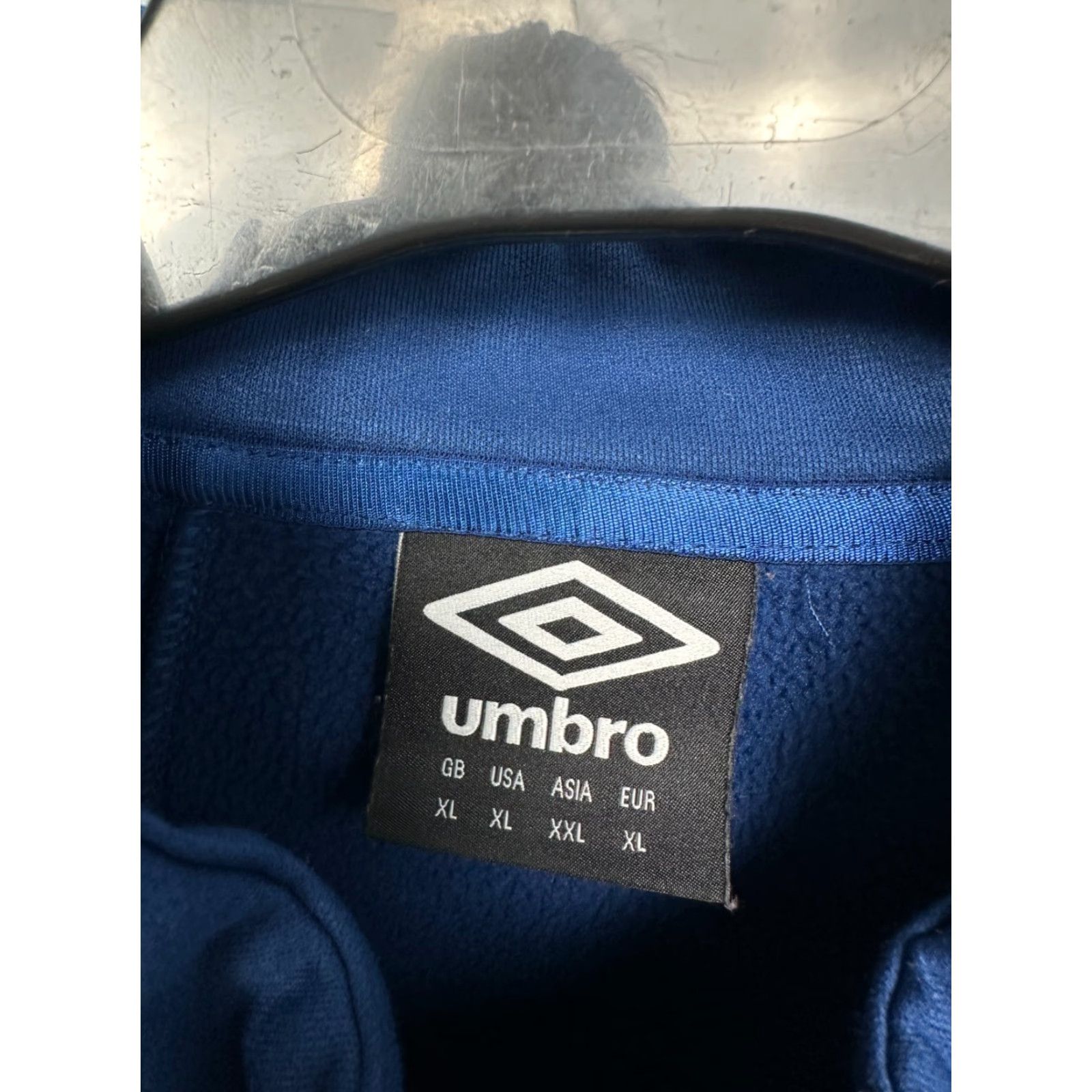 Umbro Umbro O2 England Rugby 1/4 Zip Long Sleeve Jersey XXL Blue Logo Sweatshirt Mens Size US XXL / EU 58 / 5 - 5 Thumbnail