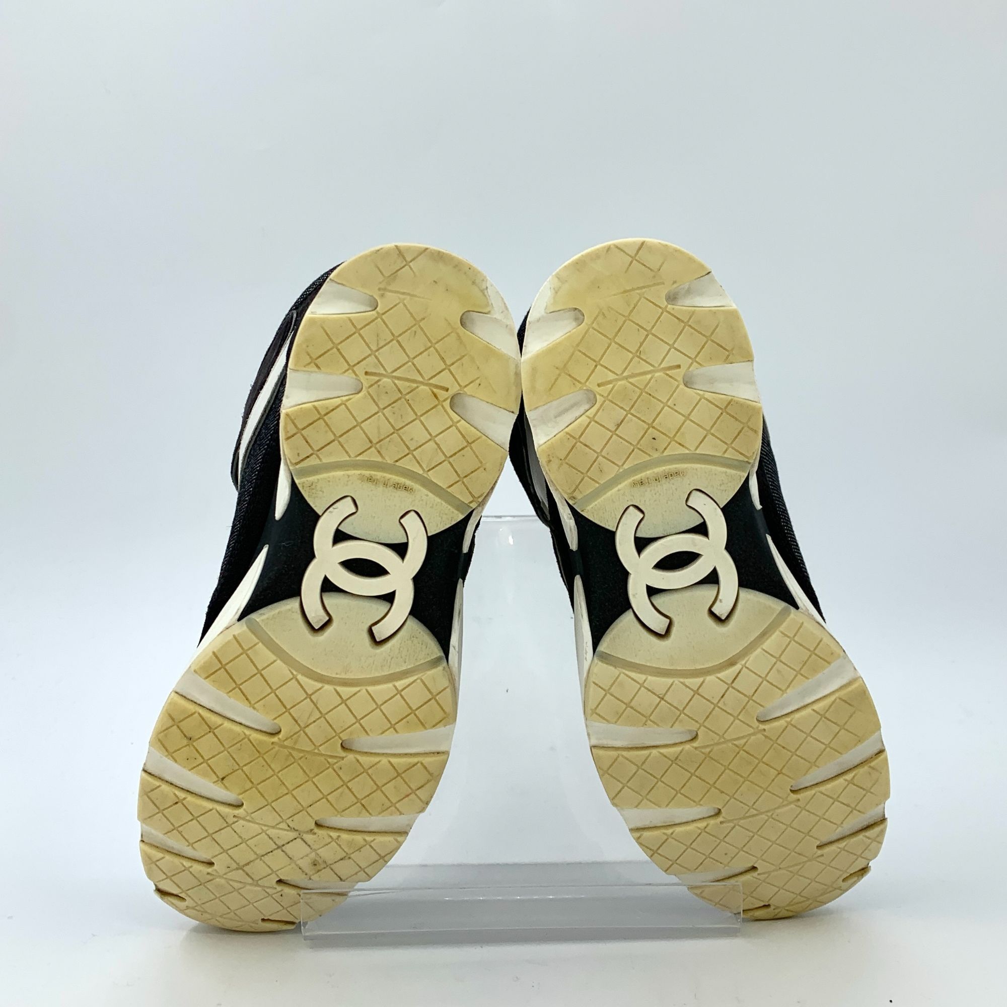 Chanel Chanel Colorblock Woven Lace-Up High-Top Sneakers (Size 36) Size US 6 / IT 36 - 5 Thumbnail