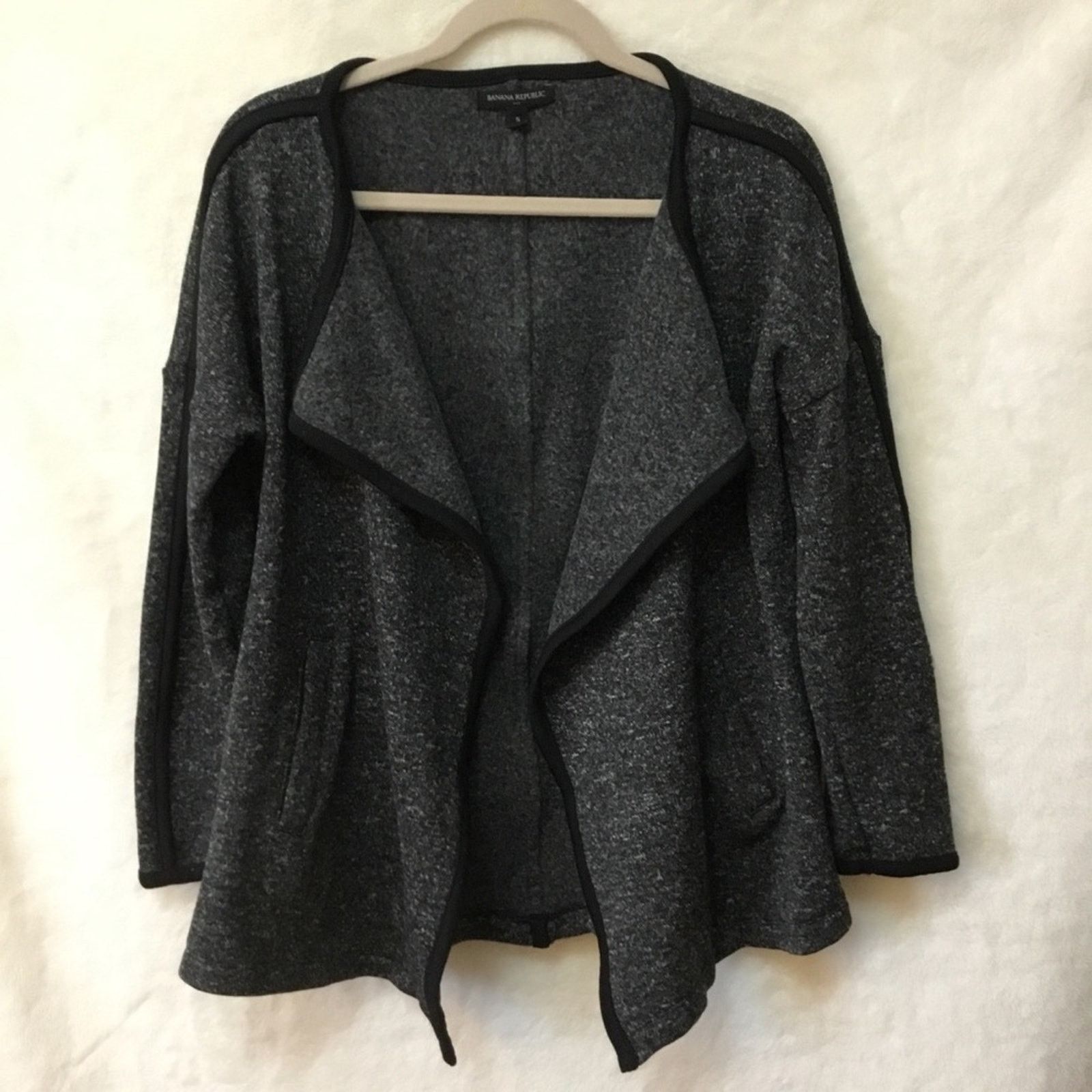 Banana Republic Banana Republic Gray Open-front Cardigan Size S / US 4 / IT 40 - 1 Thumbnail