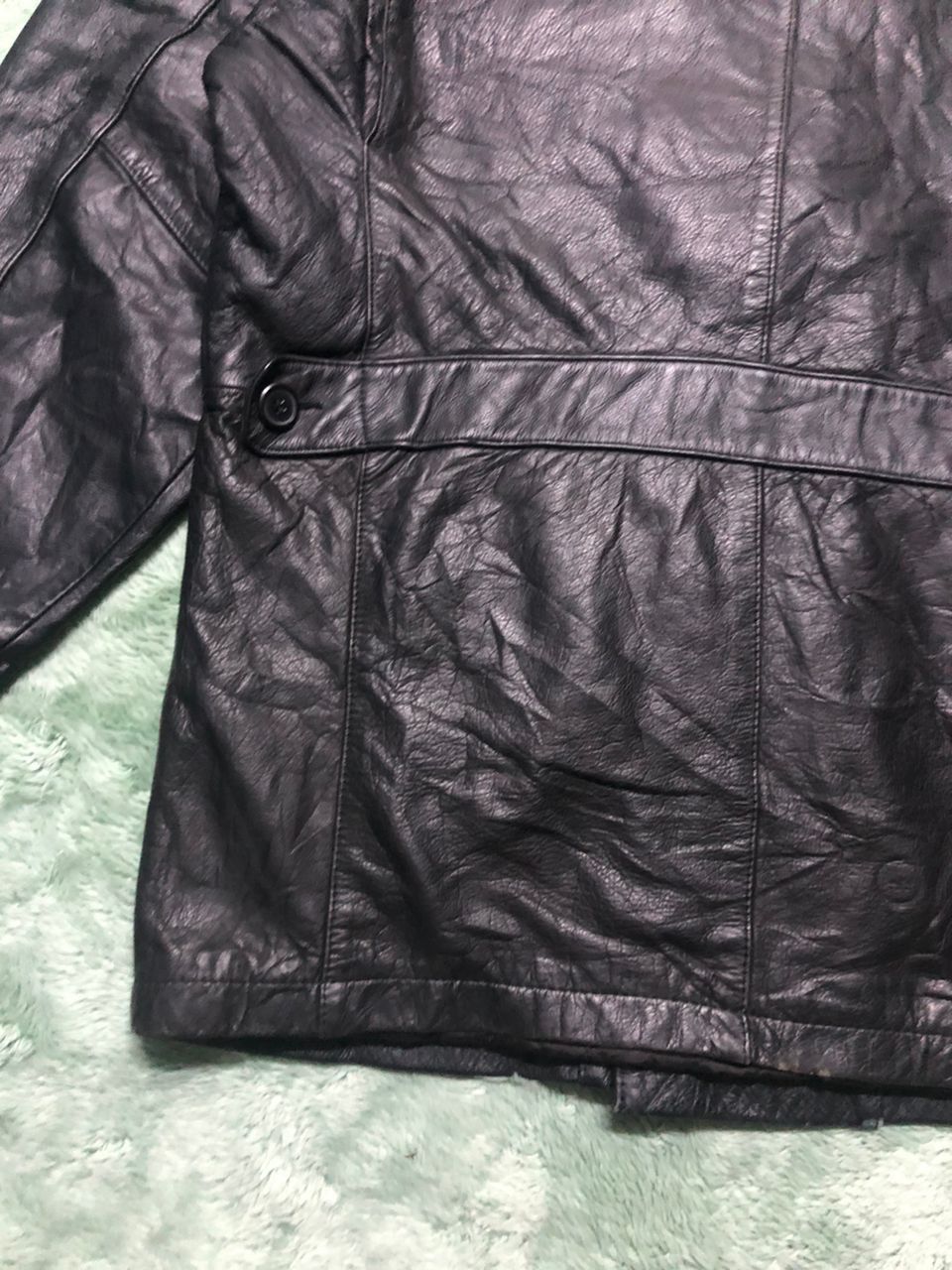 Issey Miyake VTG PARACHUTE CARGO COWHIDE LEATHER JACKET D HOMME AHOMME Size US L / EU 52-54 / 3 - 11 Thumbnail
