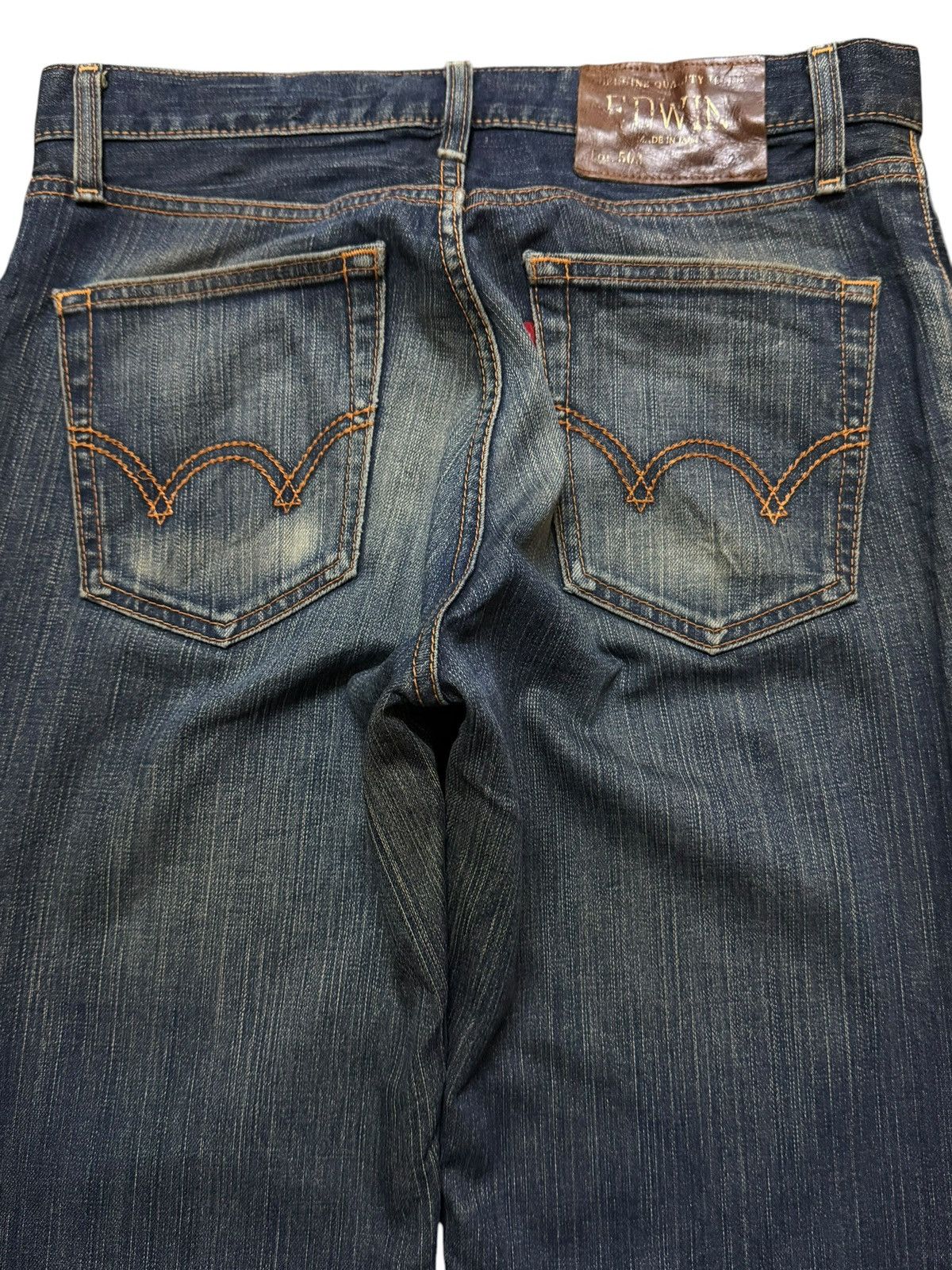 Edwin Vintage 90s Japan Edwin 503 Faded Distress Regular Loose Fit Size US 30 / EU 46 - 5 Thumbnail