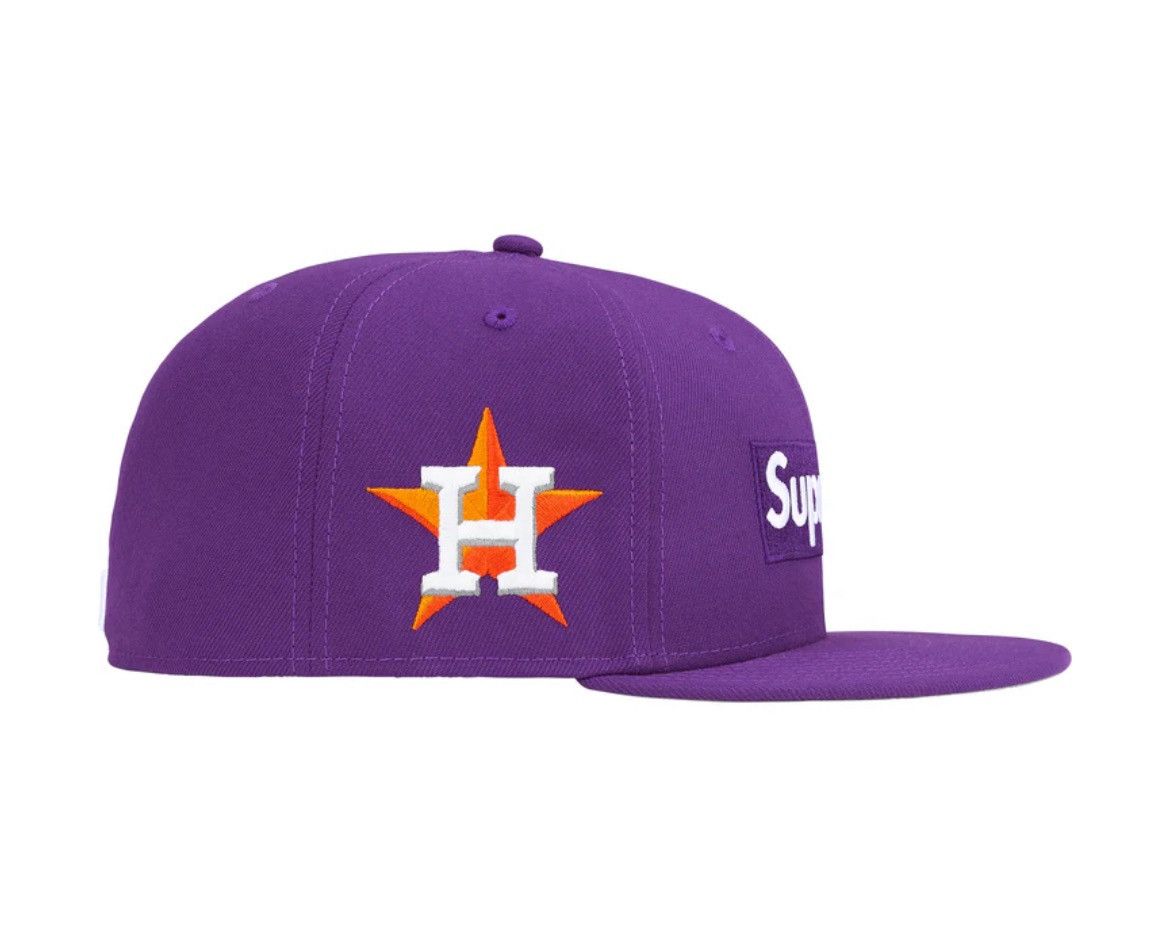 MLB × Supreme 7 3/8 Supreme/MLB Teams Box Logo New Era Houston Astros Hat Size ONE SIZE - 3 Thumbnail