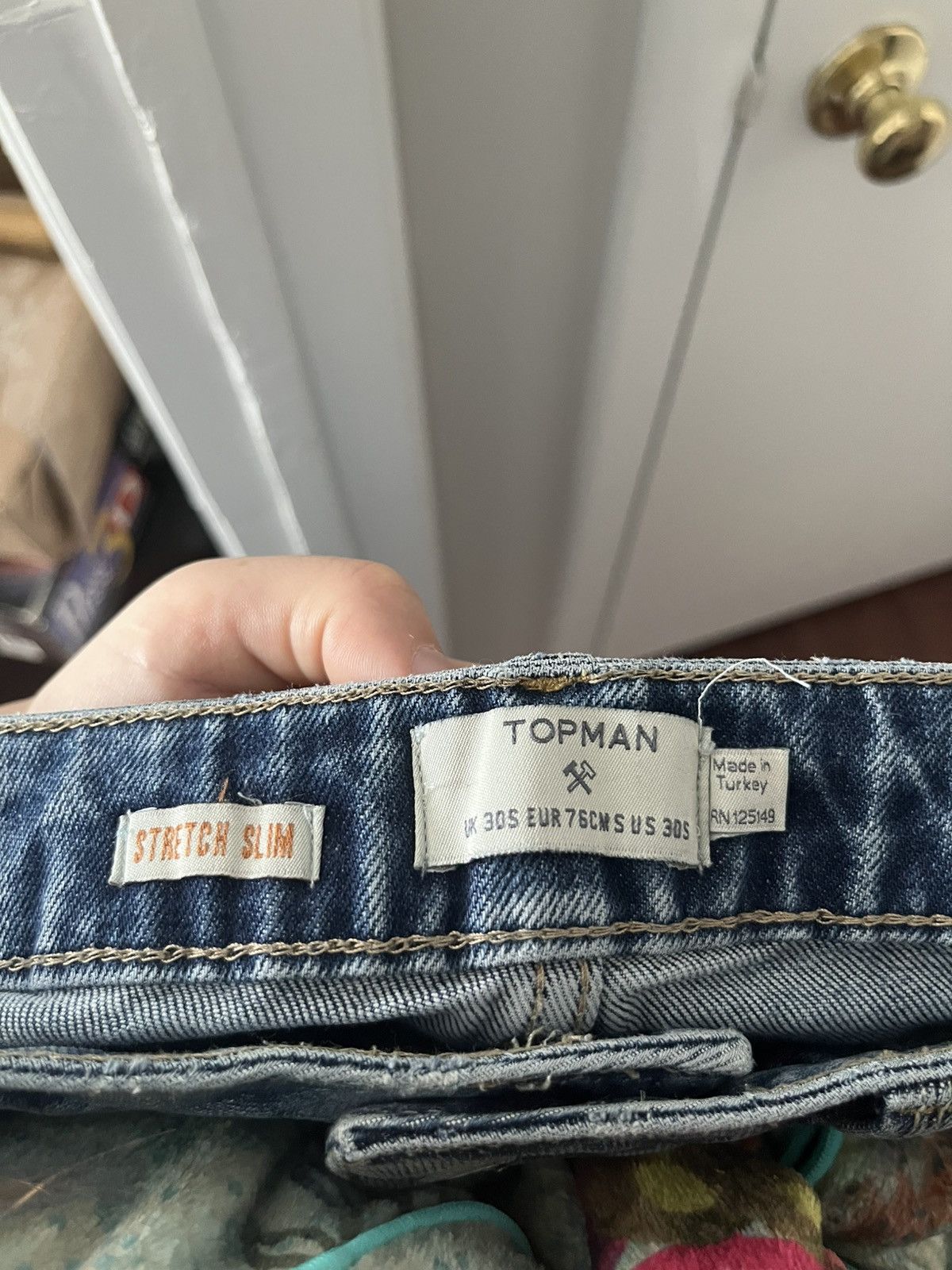 Topman Slim-Fit Topman Blue Jeans Size US 30 / EU 46 - 3 Thumbnail