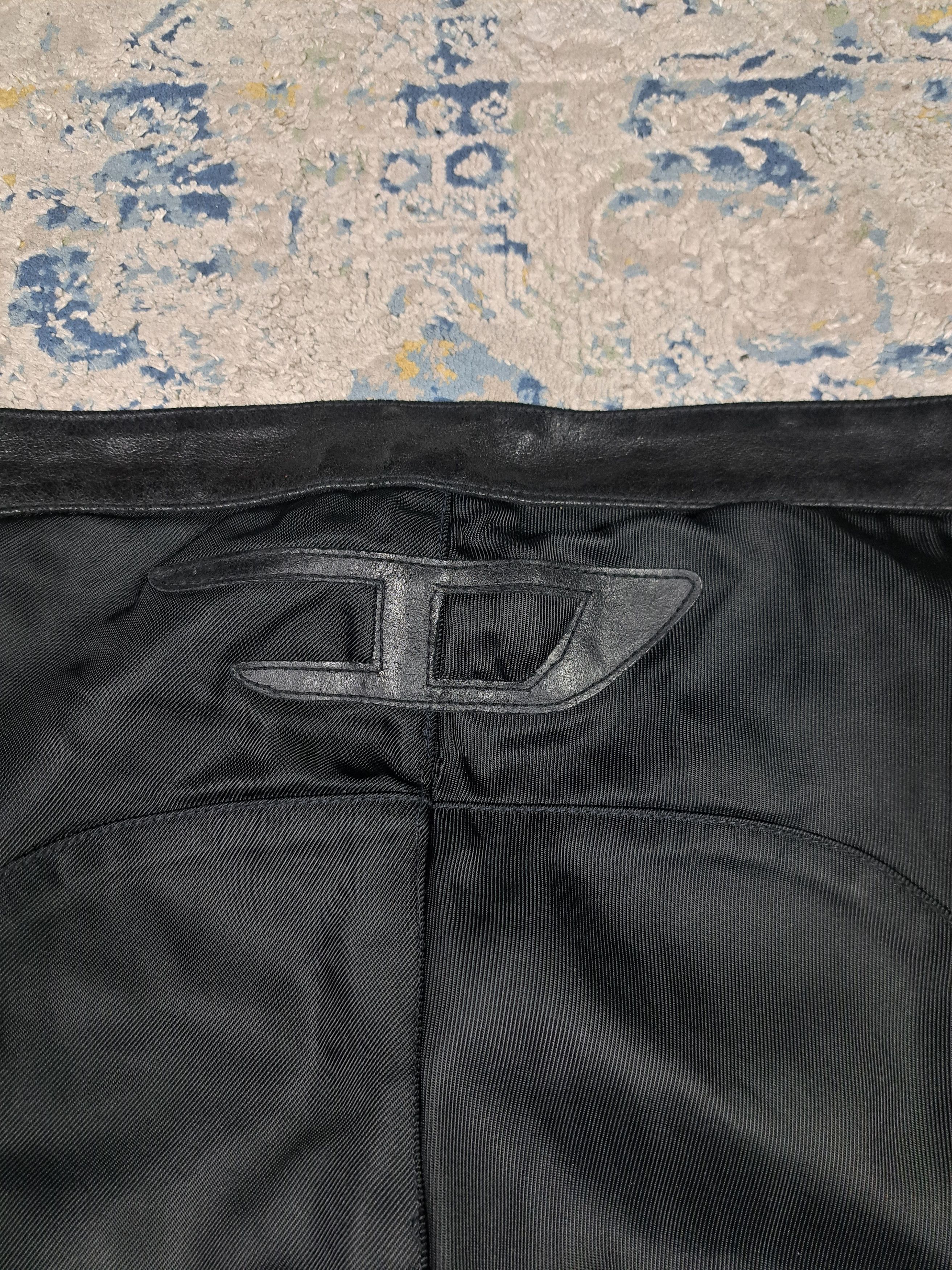 Diesel Very Rare Diesel XHG Leather Details Nylon Pants Avant Garde Size US 32 / EU 48 - 3 Thumbnail