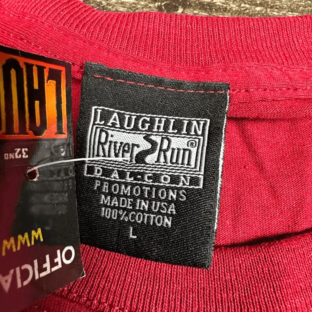 Vintage Laughlin River Run Shirt Men L Red Crewneck NWT 2014 Work Sucks Let’s Ride T-Shirt Size US L / EU 52-54 / 3 - 2 Thumbnail