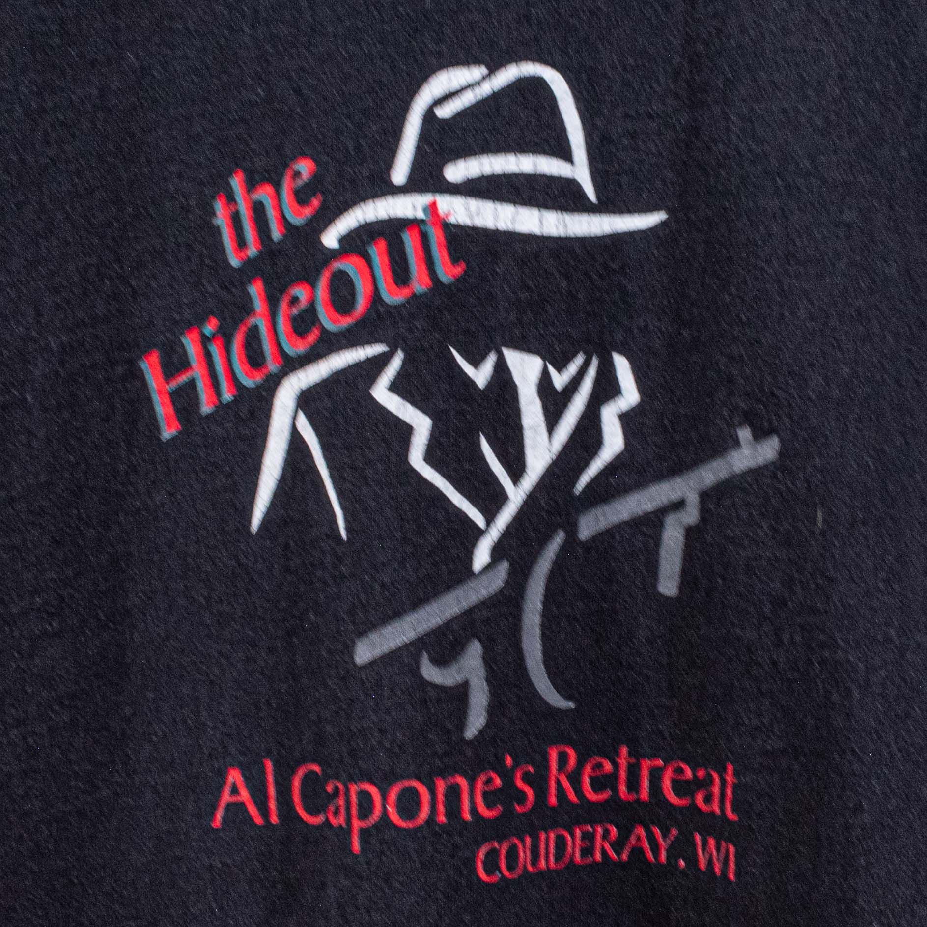 Vintage The Hideout Al Capone's Retreat T-Shirt VTG Y2K Mob Mafia Size US XL / EU 56 / 4 - 5 Thumbnail