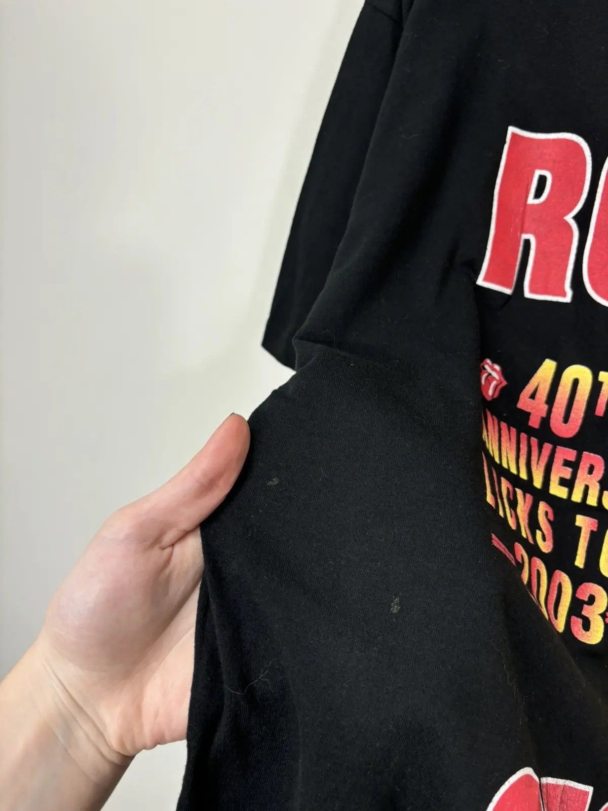 Band Tees × The Rolling Stones × Vintage Vintage The Rolling Stones 2003 Licks Tour Black Band Tee Size US L / EU 52-54 / 3 - 4 Thumbnail