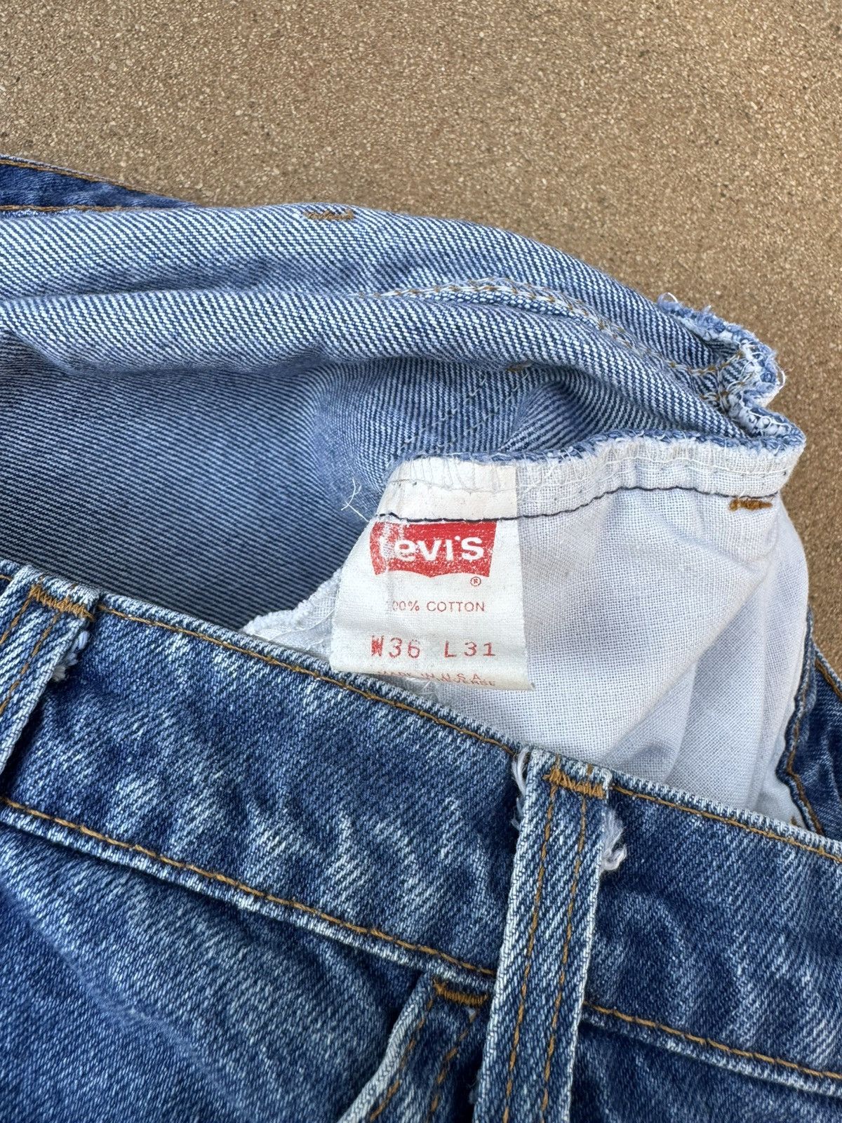 Levi's Vtg 80’s Levi’s 646 Orange Tab Bellbottom Flare Jeans 34x28 Size US 34 / EU 50 - 6 Thumbnail