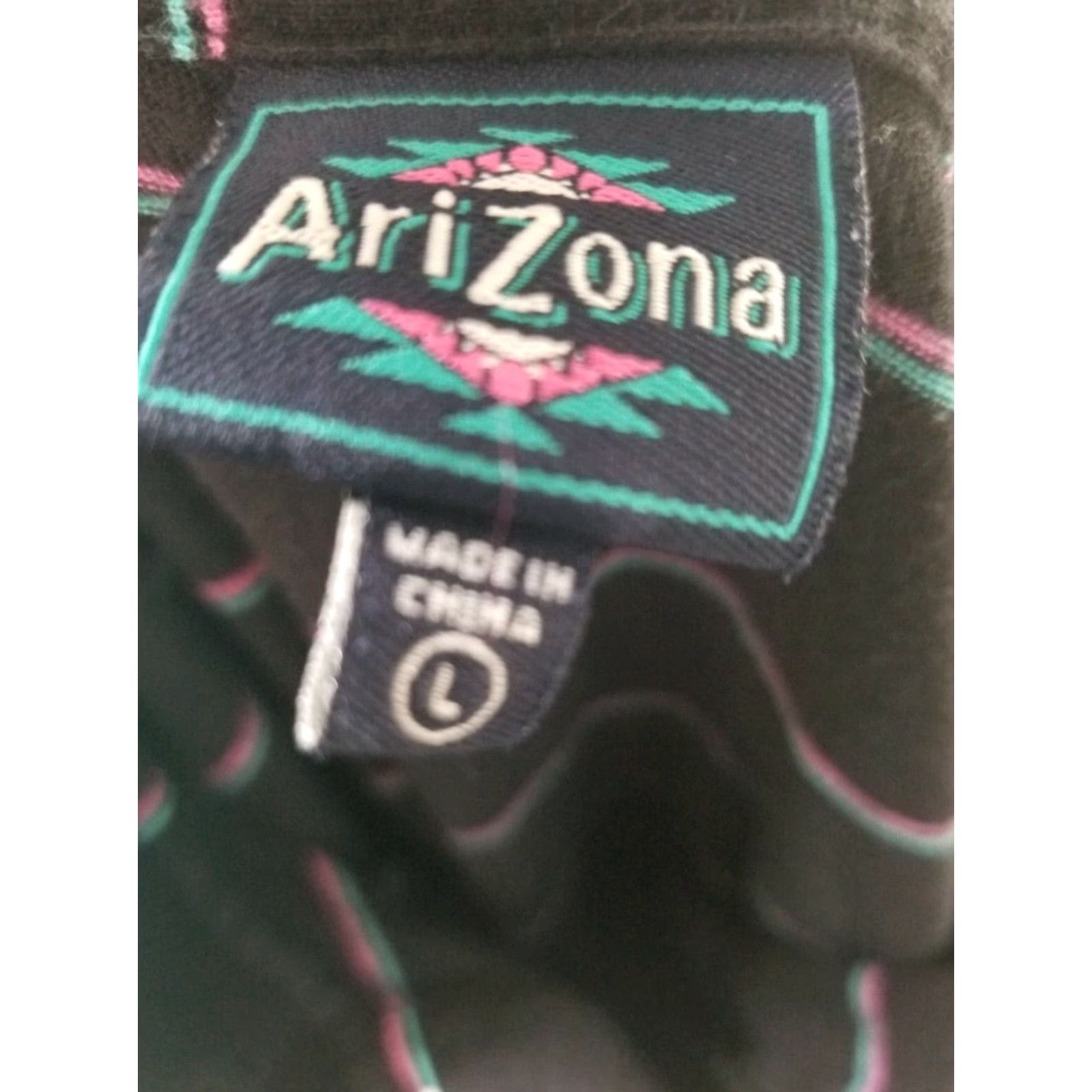 Vintage Arizona Iced Tea Polo Shirt (Men's L) Black Striped Embroidered Logo Polo Shirt, 100% Cotton, Short Sleeve, Regular Fit Size US L / EU 52-54 / 3 - 2 Thumbnail