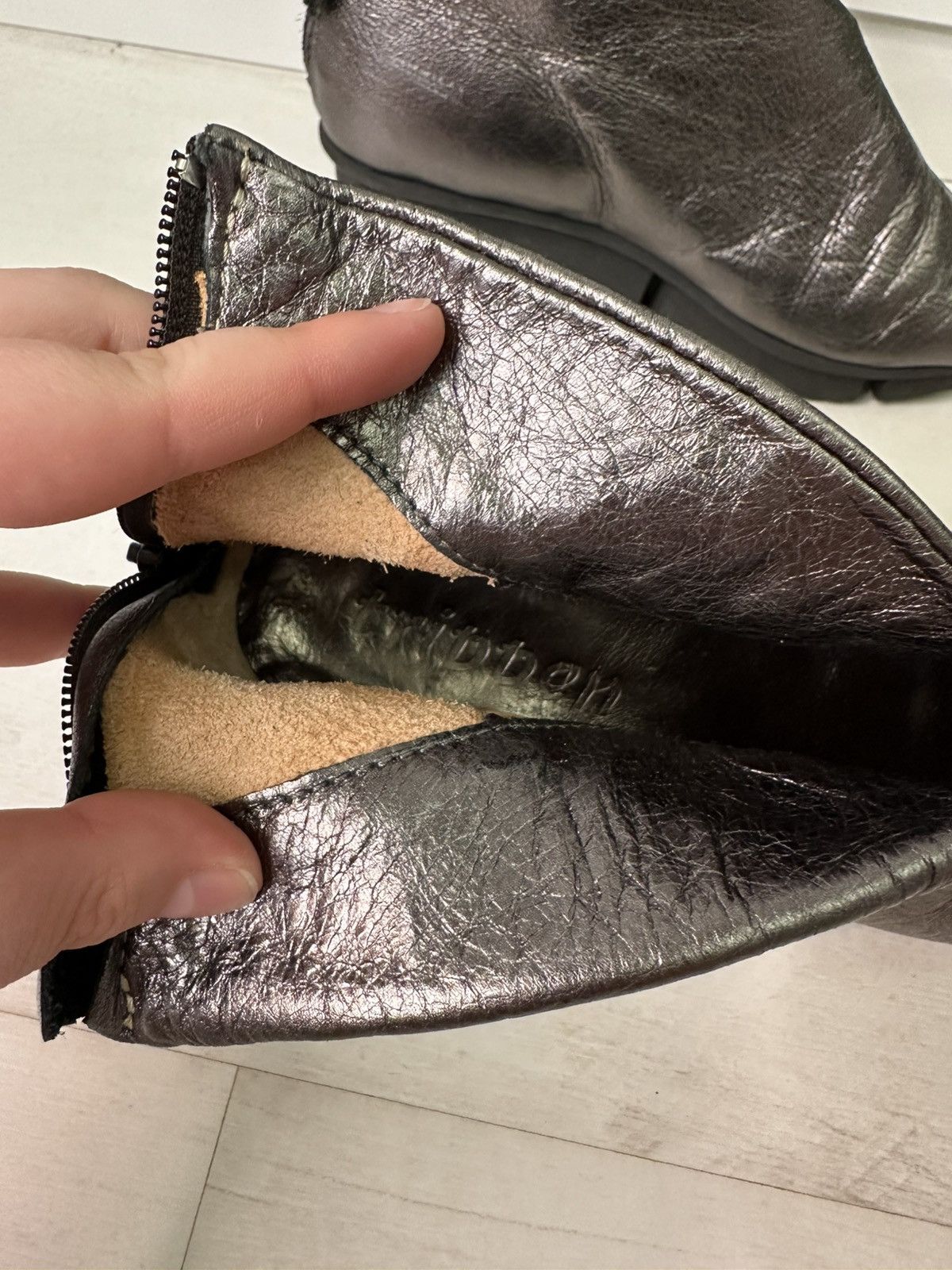 Trippen Trippen leather silver sandals Size US 8 / IT 38 - 6 Thumbnail