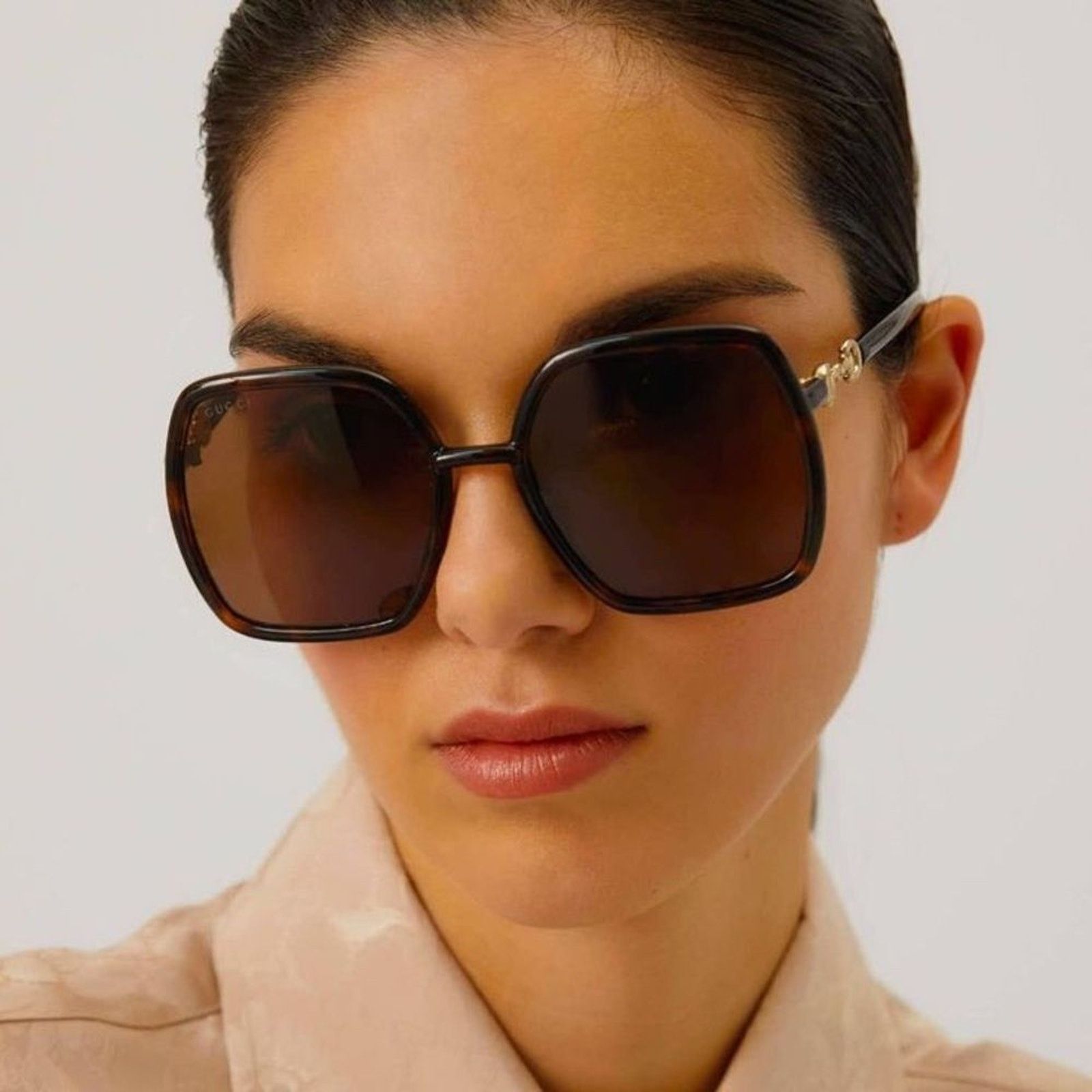 Gucci BRAND NEW GUCCI GG0890S 002 Havana Women Sunglasses Size ONE SIZE - 1 Thumbnail