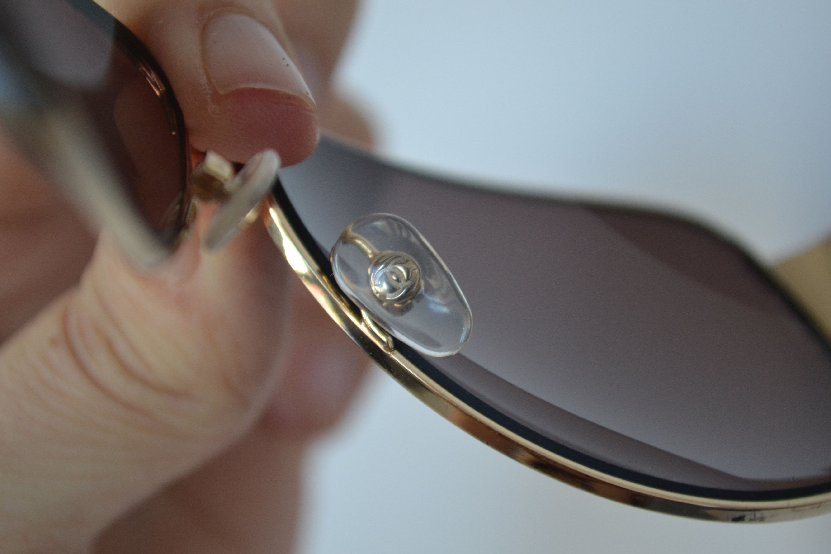 Chanel CHANEL Sunglasses Logo Black CC Glasses 4153 Aviator Gold Size ONE SIZE - 11 Thumbnail
