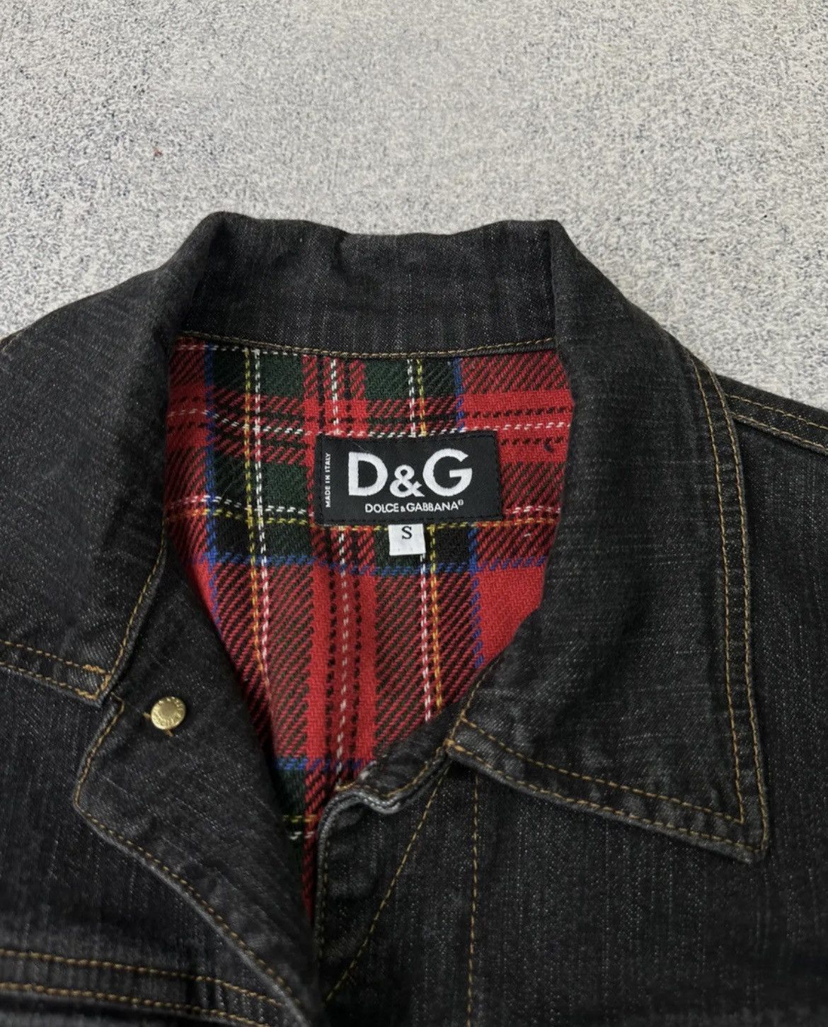 Dolce & Gabbana Vintage Dolce&Gabbana HandPrinted Heavy Woman Denim Jacket Size S / US 4 / IT 40 - 3 Thumbnail