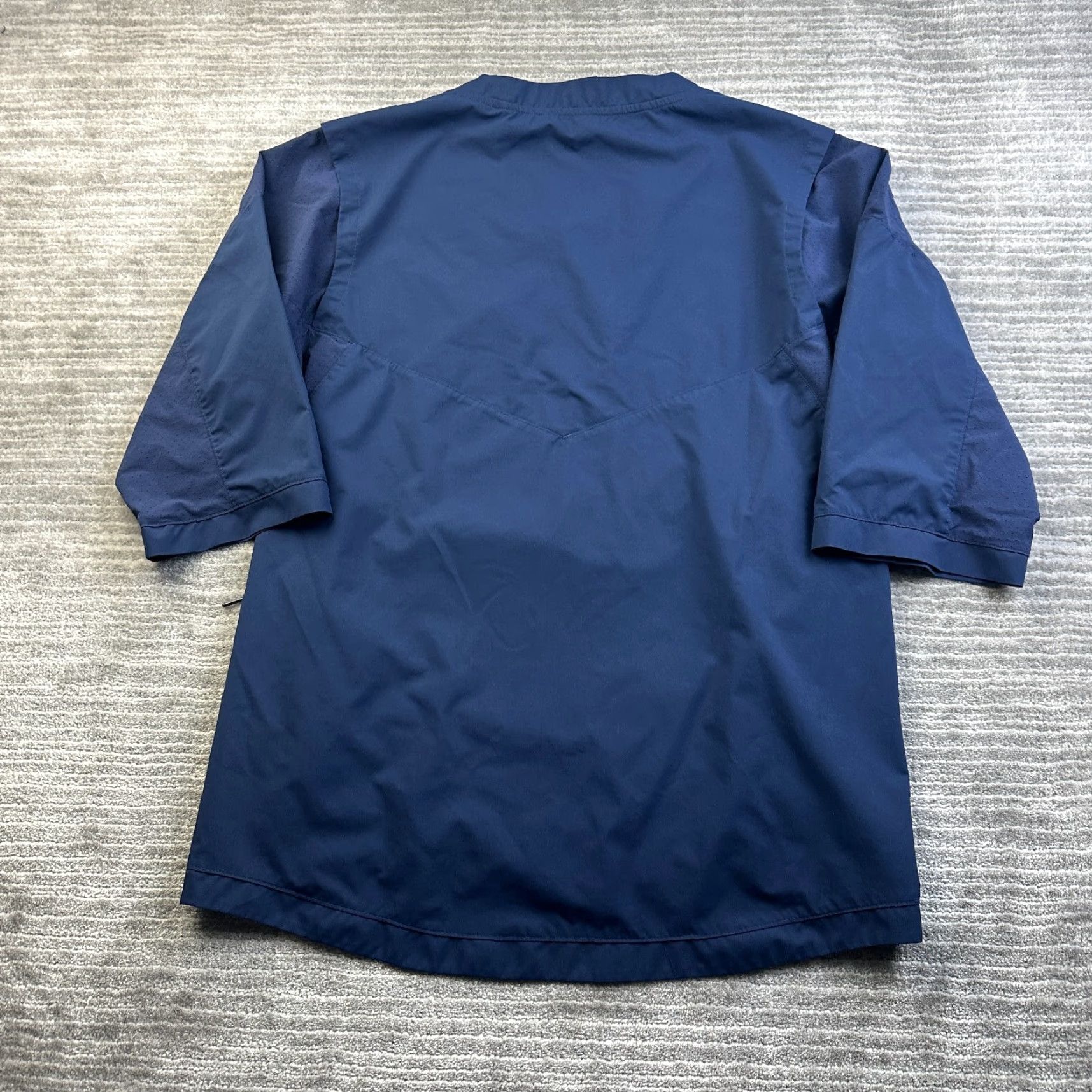 Nike Nike Shirt Mens Medium Blue Batting Cage 3/4 Sleeve Jacket Warmup Baseball Size US M / EU 48-50 / 2 - 2 Thumbnail