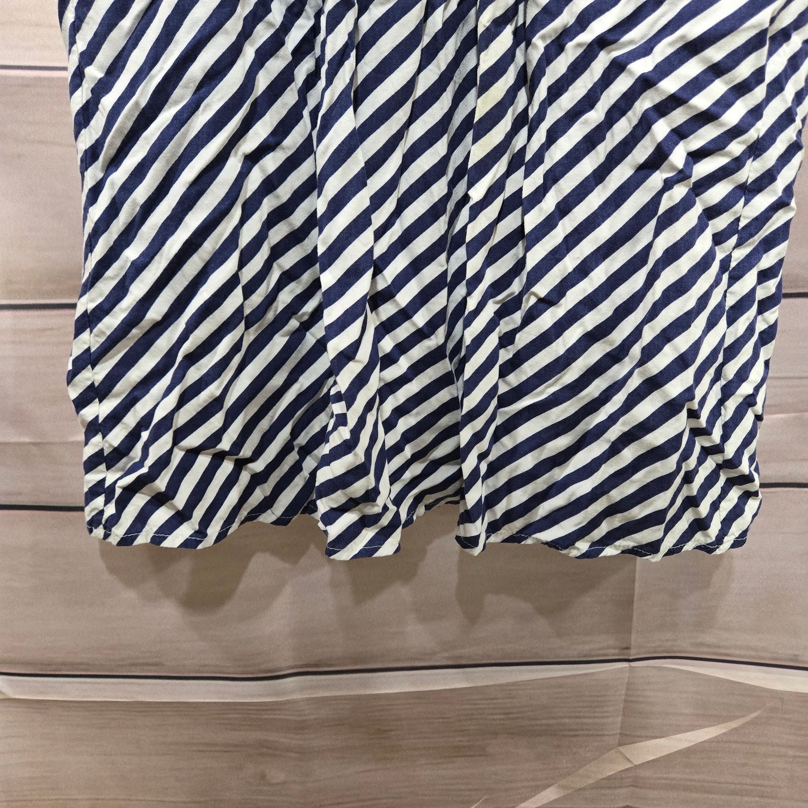 J.Crew J. Crew Blue Striped Cinch Women's A-Line Mini Dress Size 8 Size M / US 6-8 / IT 42-44 - 8 Thumbnail