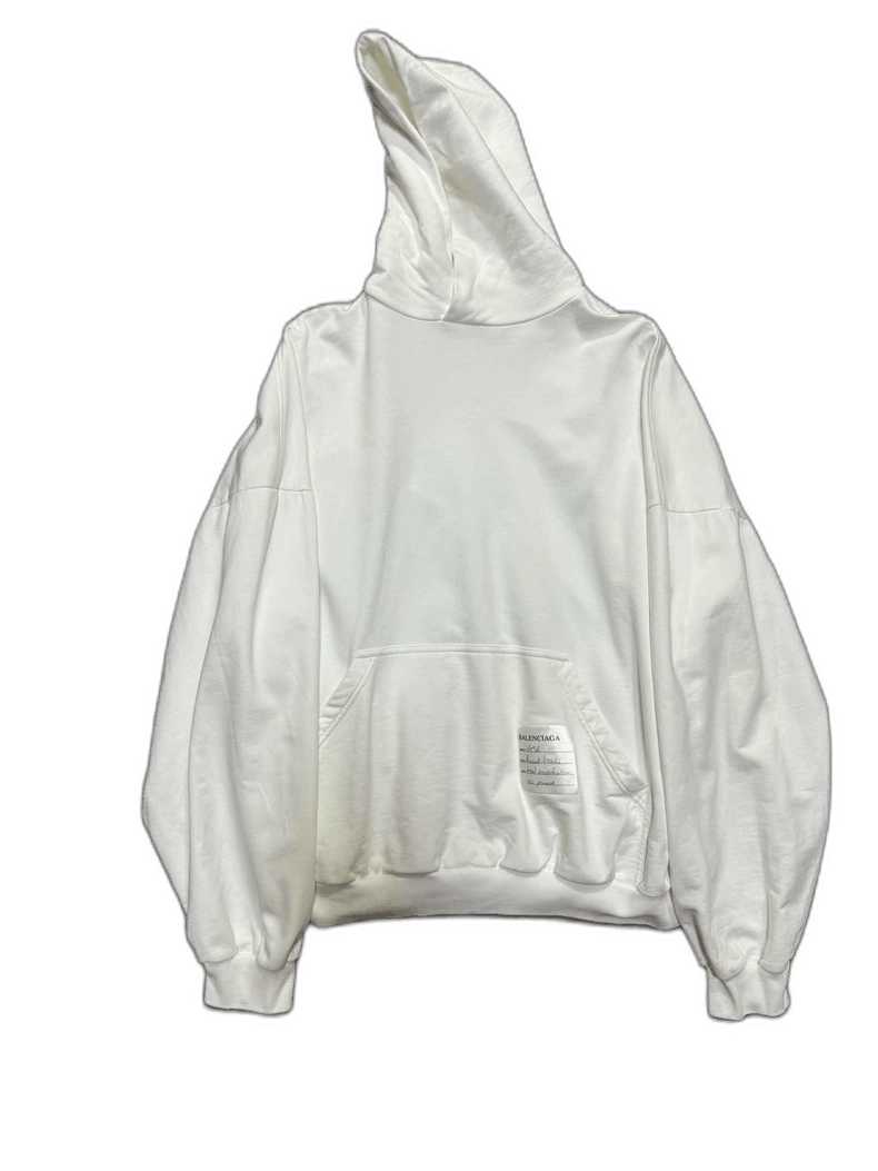 Balenciaga Balenciaga White Hooded Sweatshirt for Spring-2505 Size US M / EU 48-50 / 2 - 1 Thumbnail