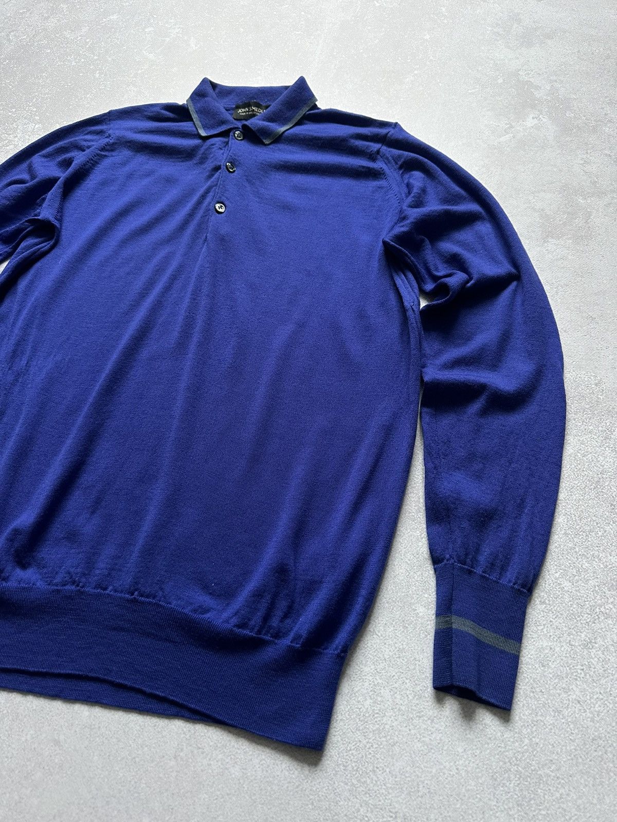 Designer × John Smedley × Vintage Sweater John Smedley Blue made in Great Britain size M Size US M / EU 48-50 / 2 - 3 Thumbnail