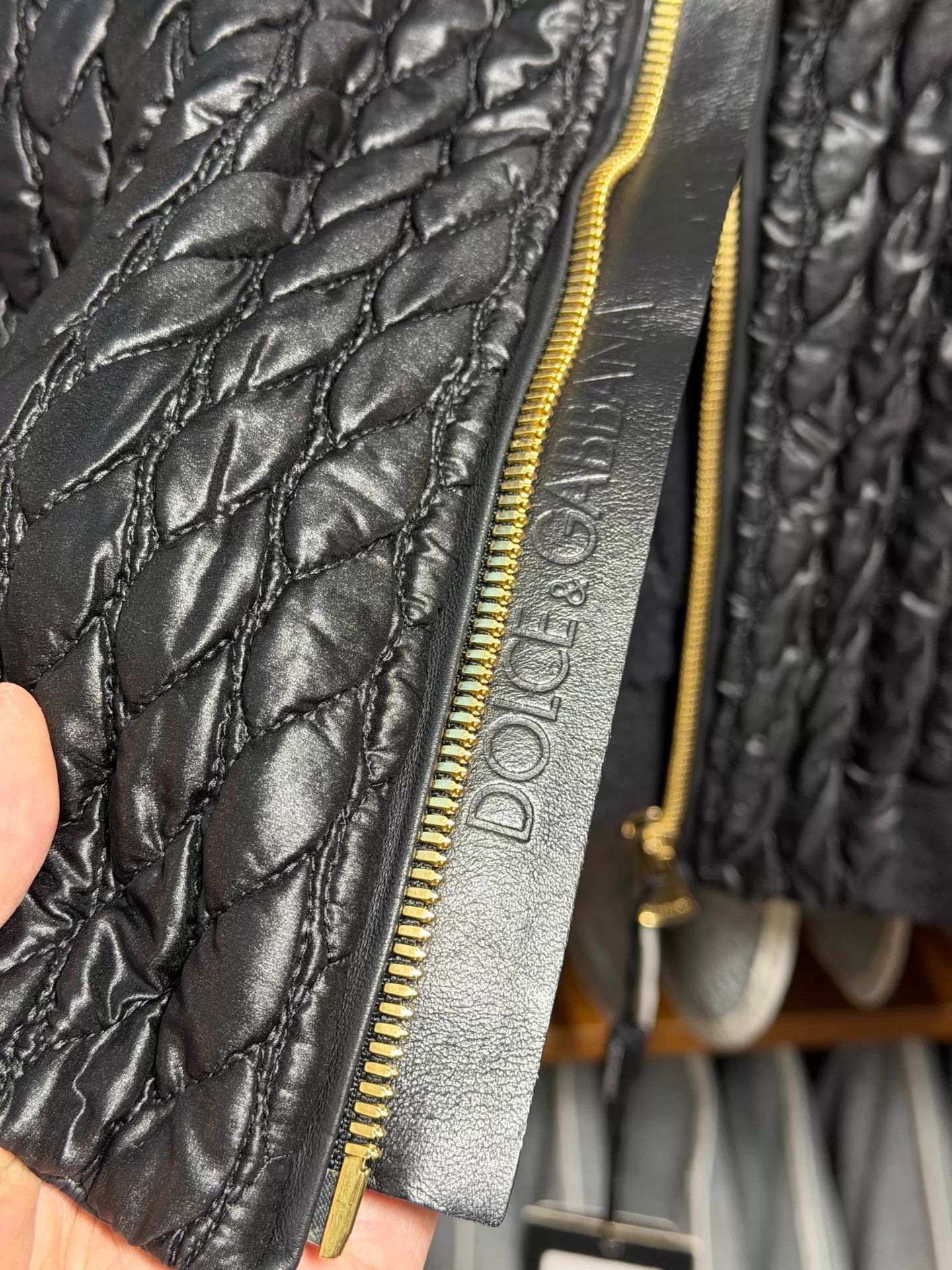 Dolce & Gabbana Dolce & Gabbana Black Quilted Slim Padded Jacket 50/52 Size US M / EU 48-50 / 2 - 5 Thumbnail