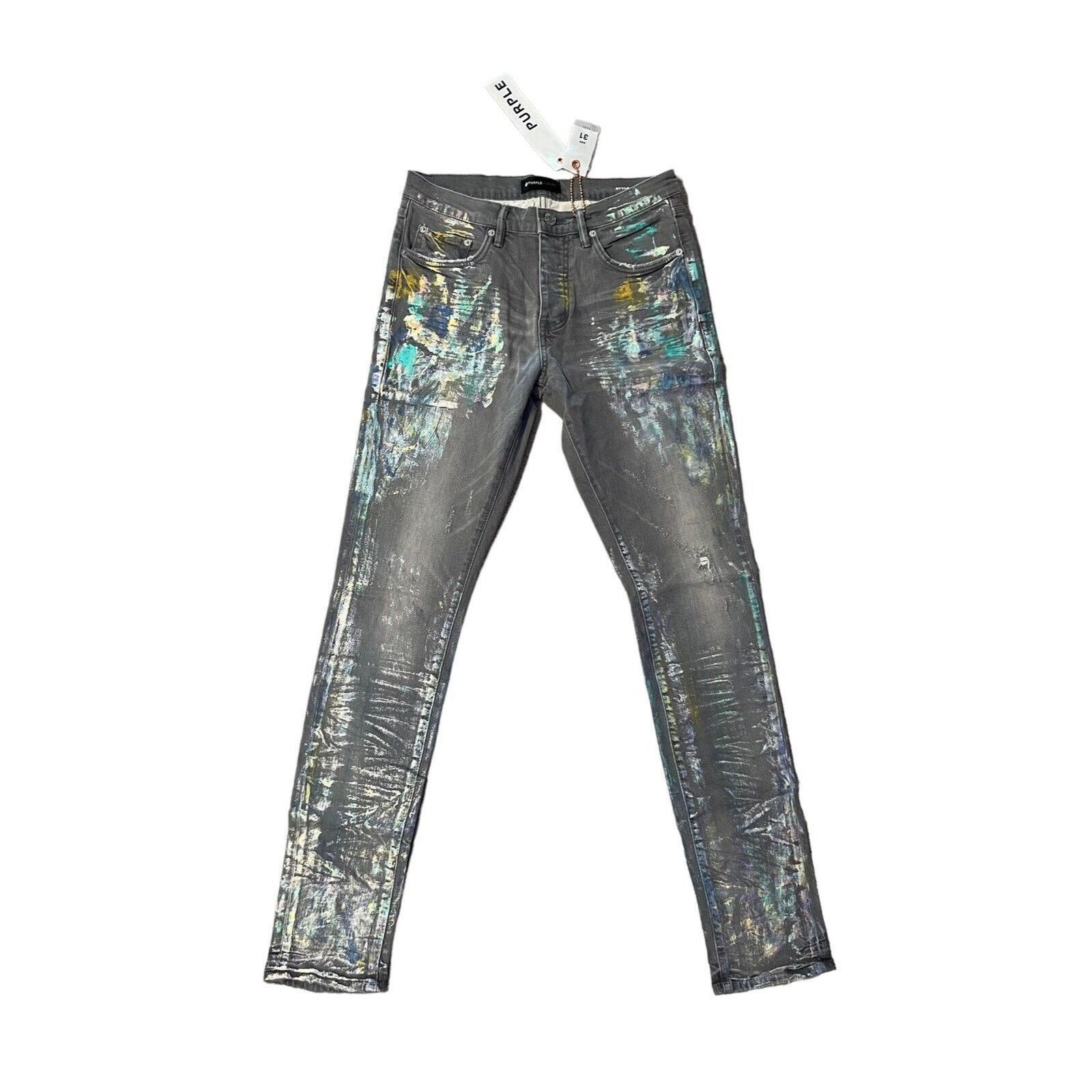 Purple Brand Purple Brand Jeans Mens Slim Fit Grey $320 Size 31/32 Size US 31 - 7 Thumbnail