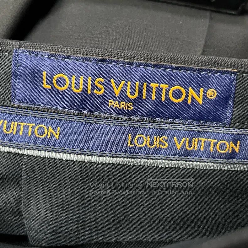 Louis Vuitton Louis Vuitton size US 48 25 New Black Solid Metallic Straig Size US 32 / EU 48 - 4 Thumbnail