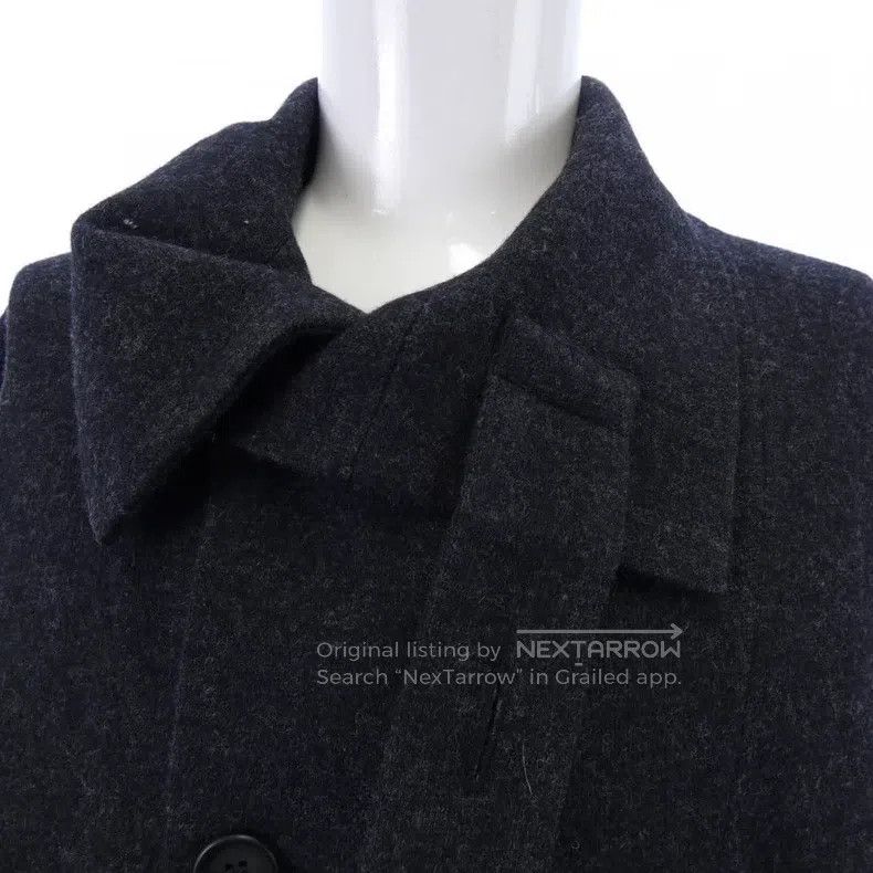 Yohji Yamamoto Yohji Yamamoto Felt jacket with standing collar jacket Size US L / EU 52-54 / 3 - 3 Thumbnail