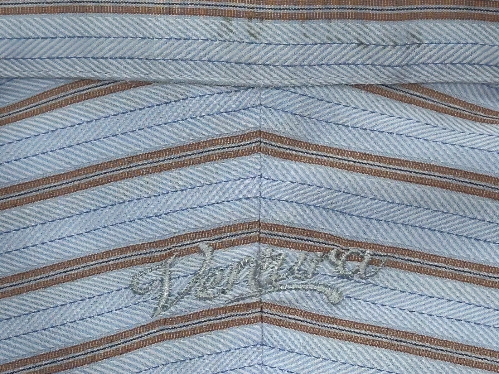 GianMarco Venturi Ventura Striped Tailored L/S Oxford Blue Mens XL Size US XL / EU 56 / 4 - 6 Thumbnail