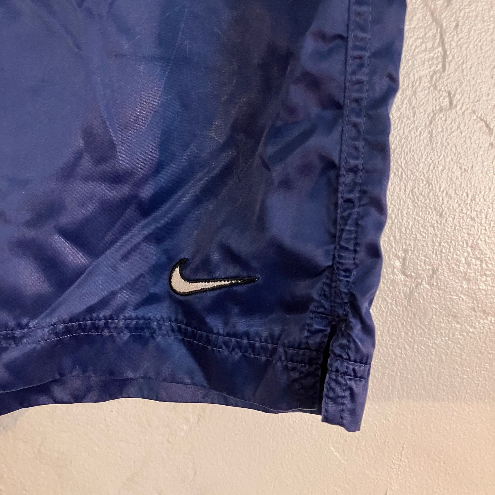 Nike × Vintage Vintage 90s Nike Navy Blue Boxing Shorts Athletic Size US 38 / EU 54 - 5 Thumbnail