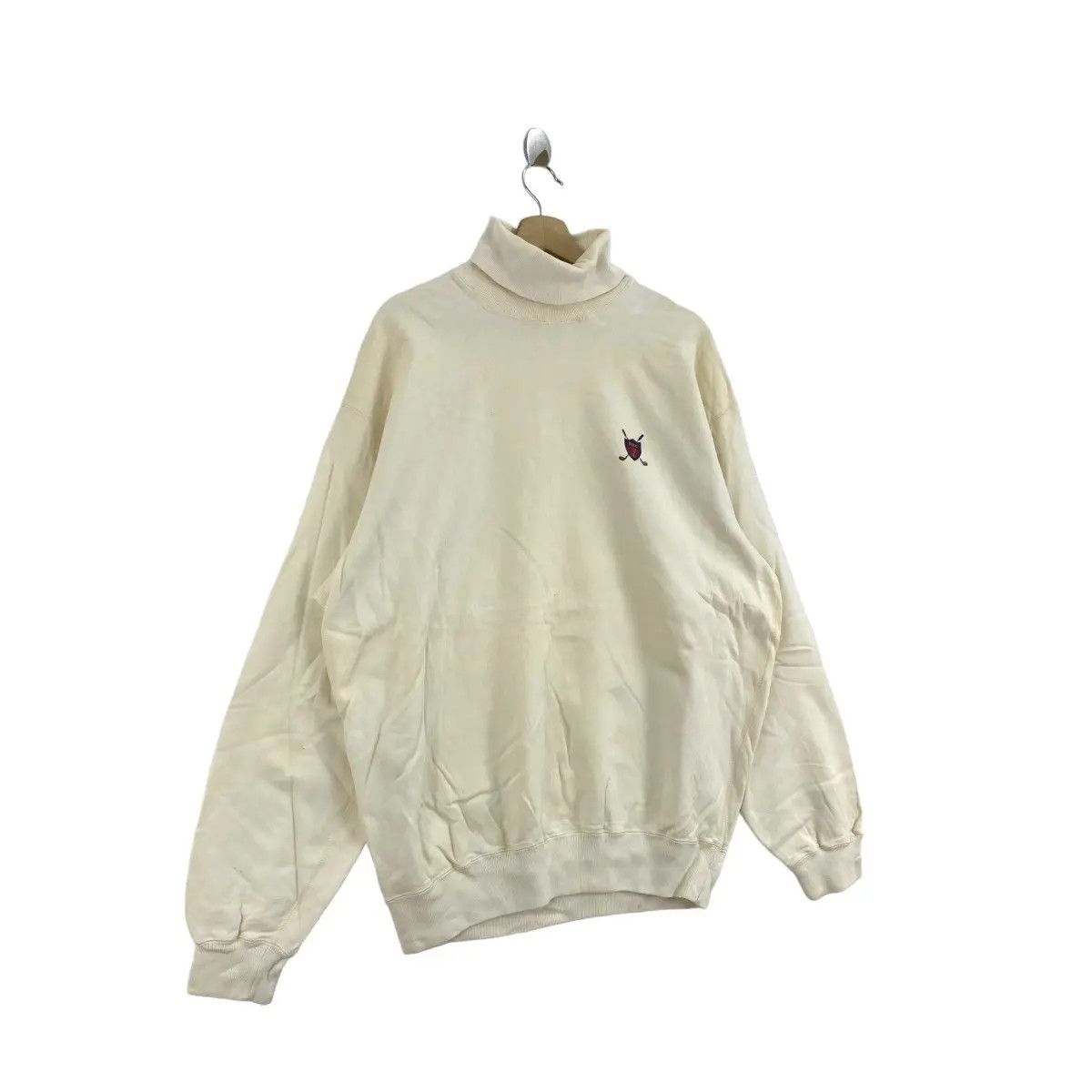 Polo Ralph Lauren Vtg 90’ POLO RALPH LAUREN Cookie Turtle Neck Sweatshirt Logo Size US L / EU 52-54 / 3 - 5 Thumbnail