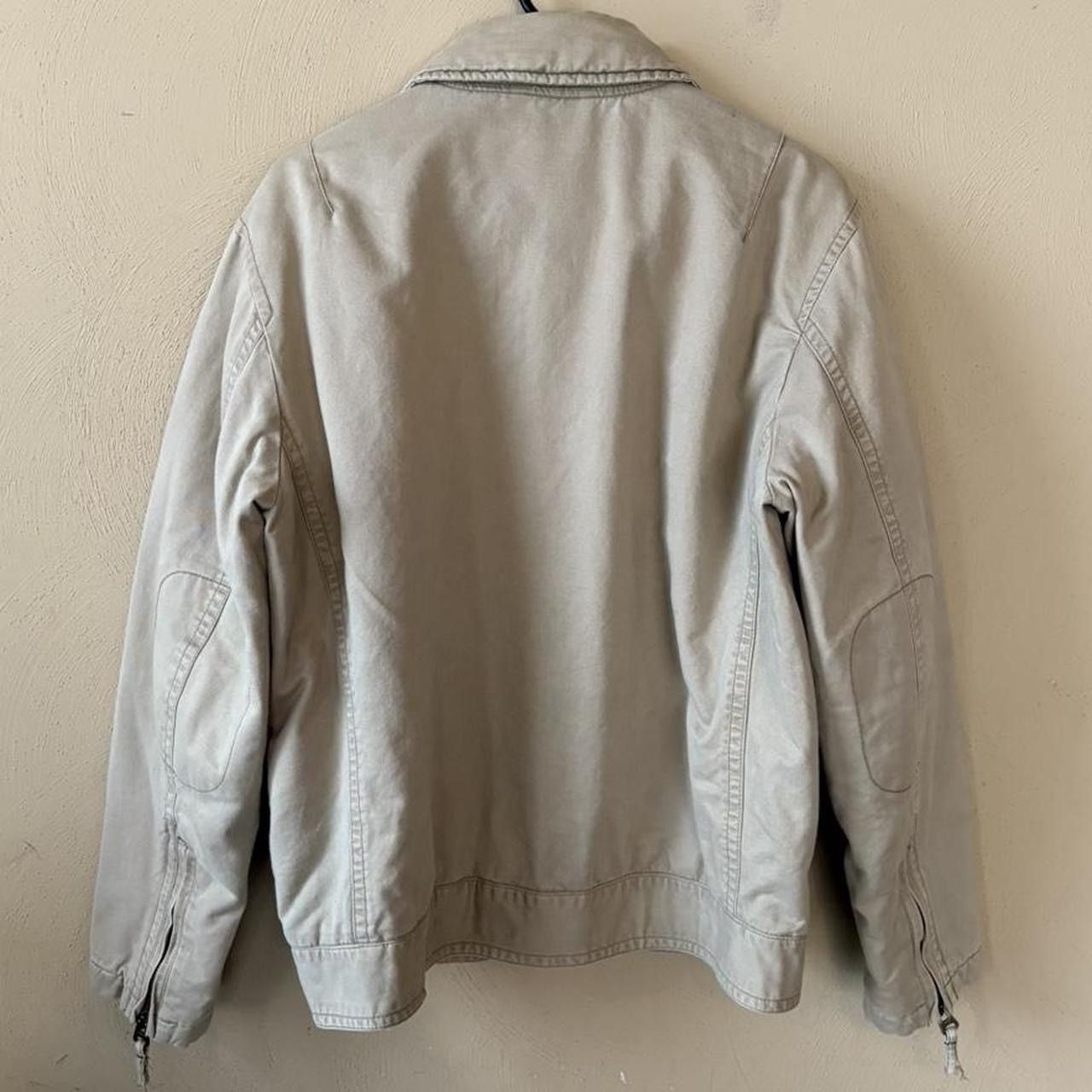 Aeropostale Y2K Aeropostale Khaki / Burgundy Quilt Zipper Work Jacket Size US M / EU 48-50 / 2 - 2 Thumbnail