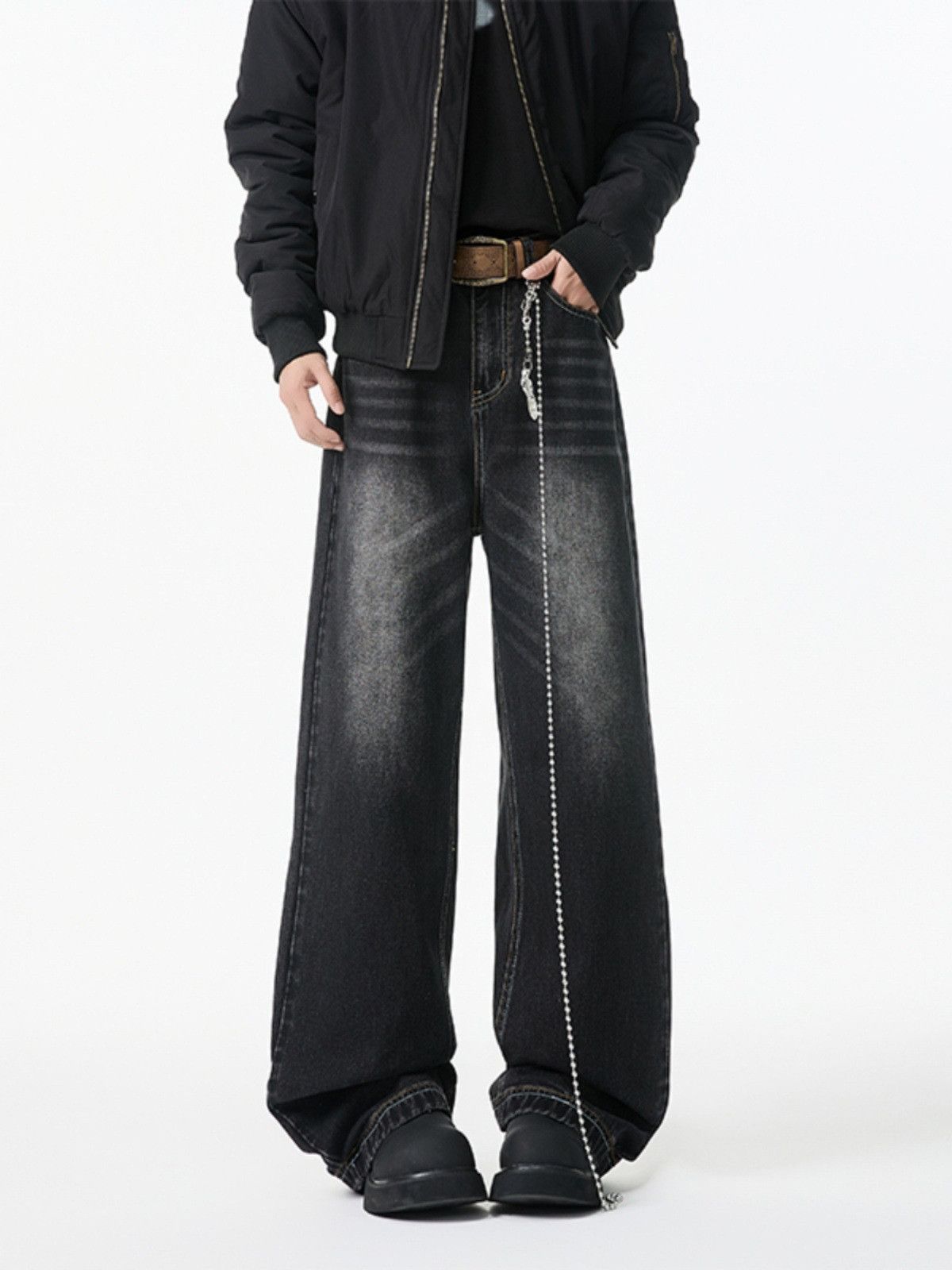 Japanese Brand American cleanfit men's straight loose wide-leg jeans Size US 32 / EU 48 - 2 Thumbnail
