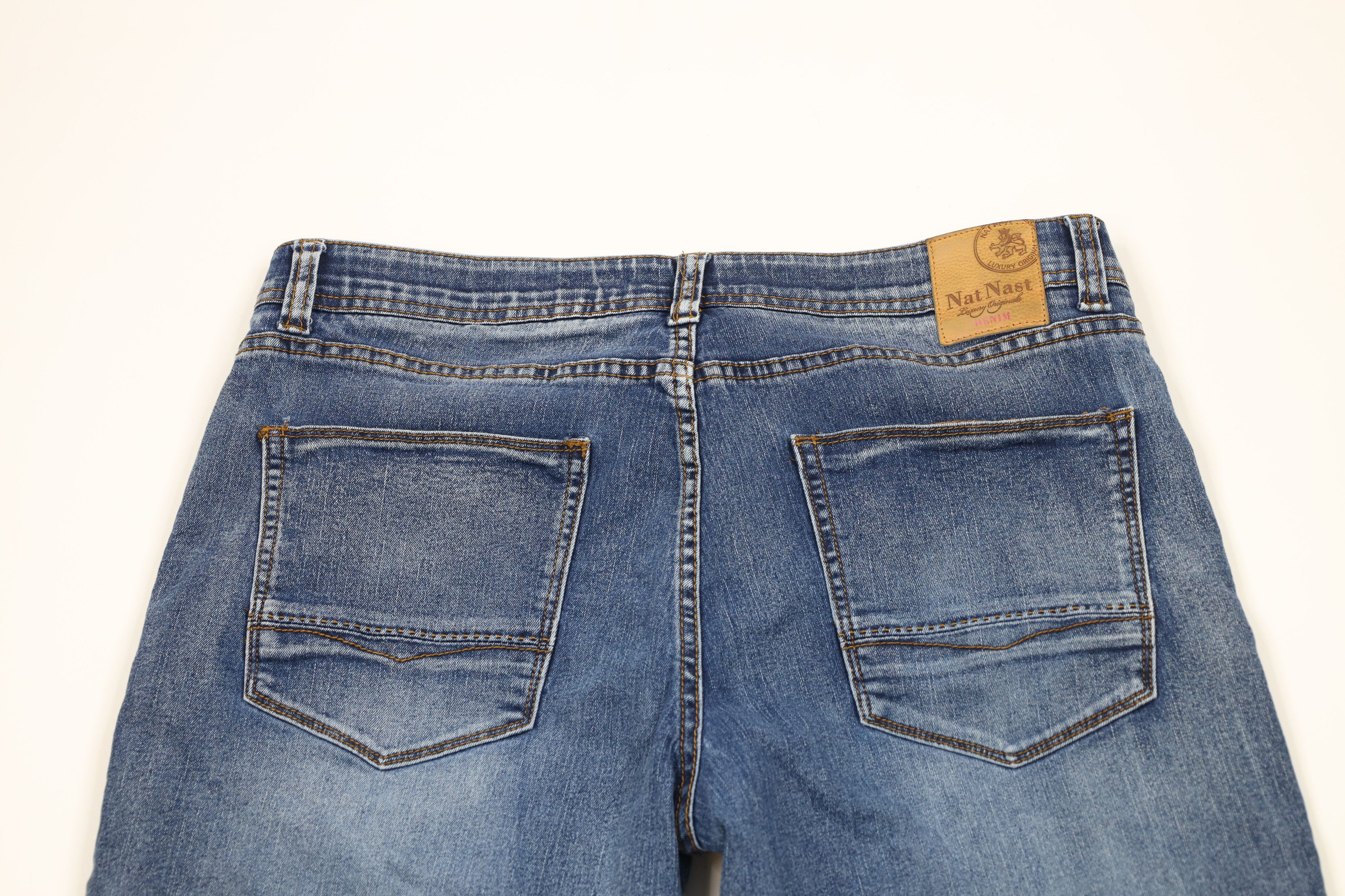 Nat Nast × Vintage Nat Nast Luxury Originals Straight Leg Denim Jeans Blue Size US 36 / EU 52 - 11 Thumbnail