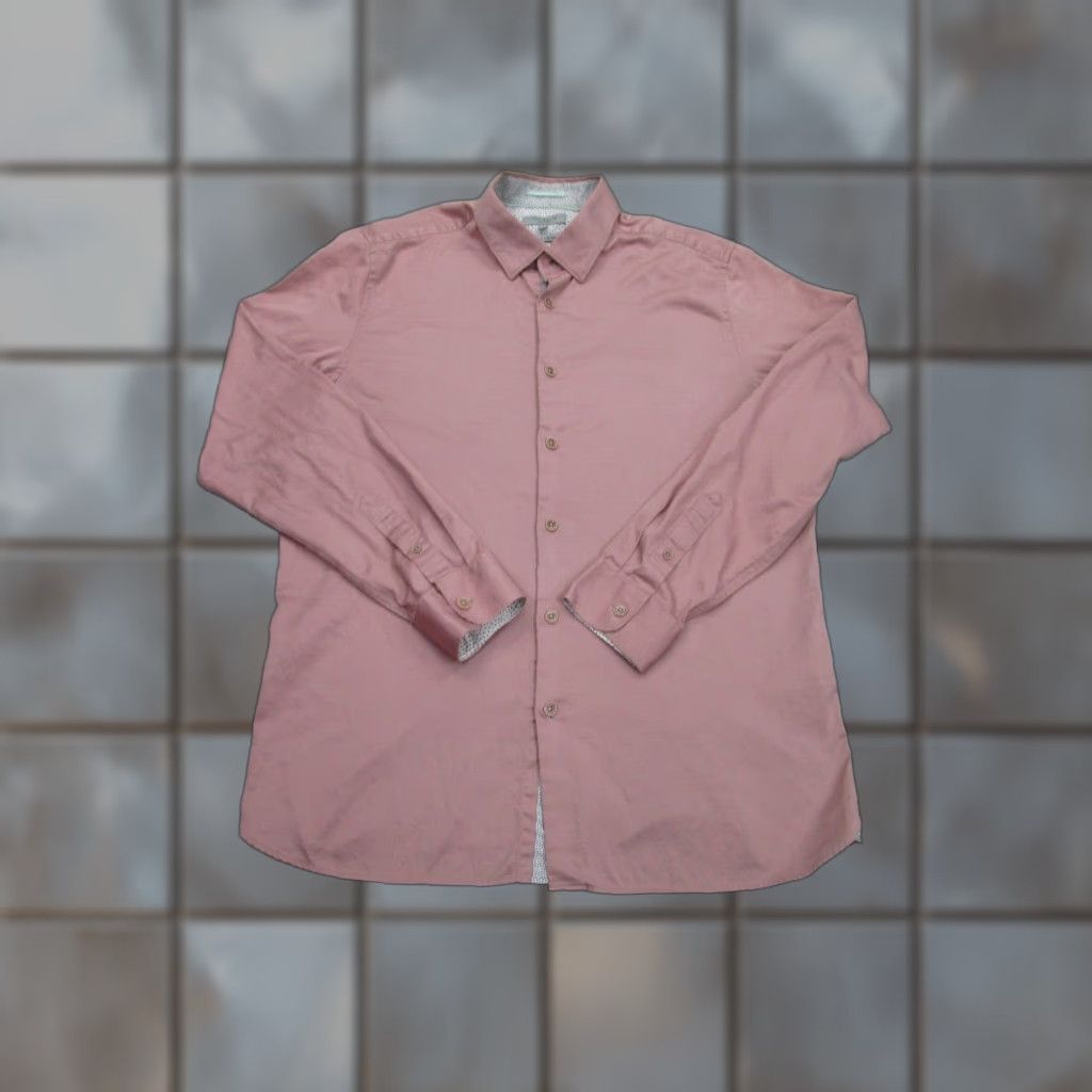 Ted Baker Ted Baker Shirt Mens Large Pink Dress Casual Classic Button-up Crazee Size US L / EU 52-54 / 3 - 1 Thumbnail