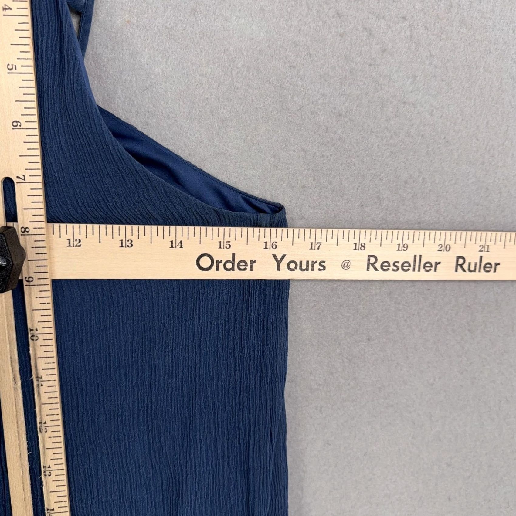Bcbgmaxazria BCBGMAXAZRIA Dress Womens 2P Blue Beaded Halter Chiffon Swing Short Trapeze Y2K Ladies Petite Size 26" / US 2 / IT 38 - 7 Thumbnail