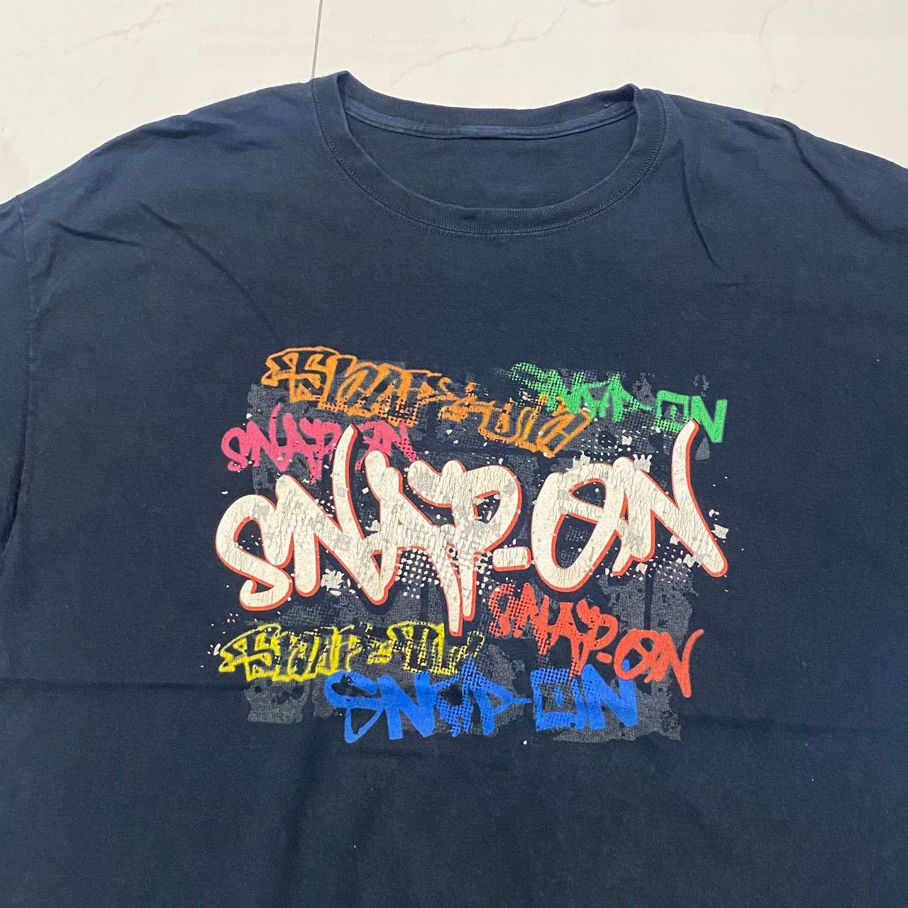 Vintage 90s 00s SNAP ON Spell Out Grafitti Racing Tee Tshirt Size US XL / EU 56 / 4 - 2 Thumbnail
