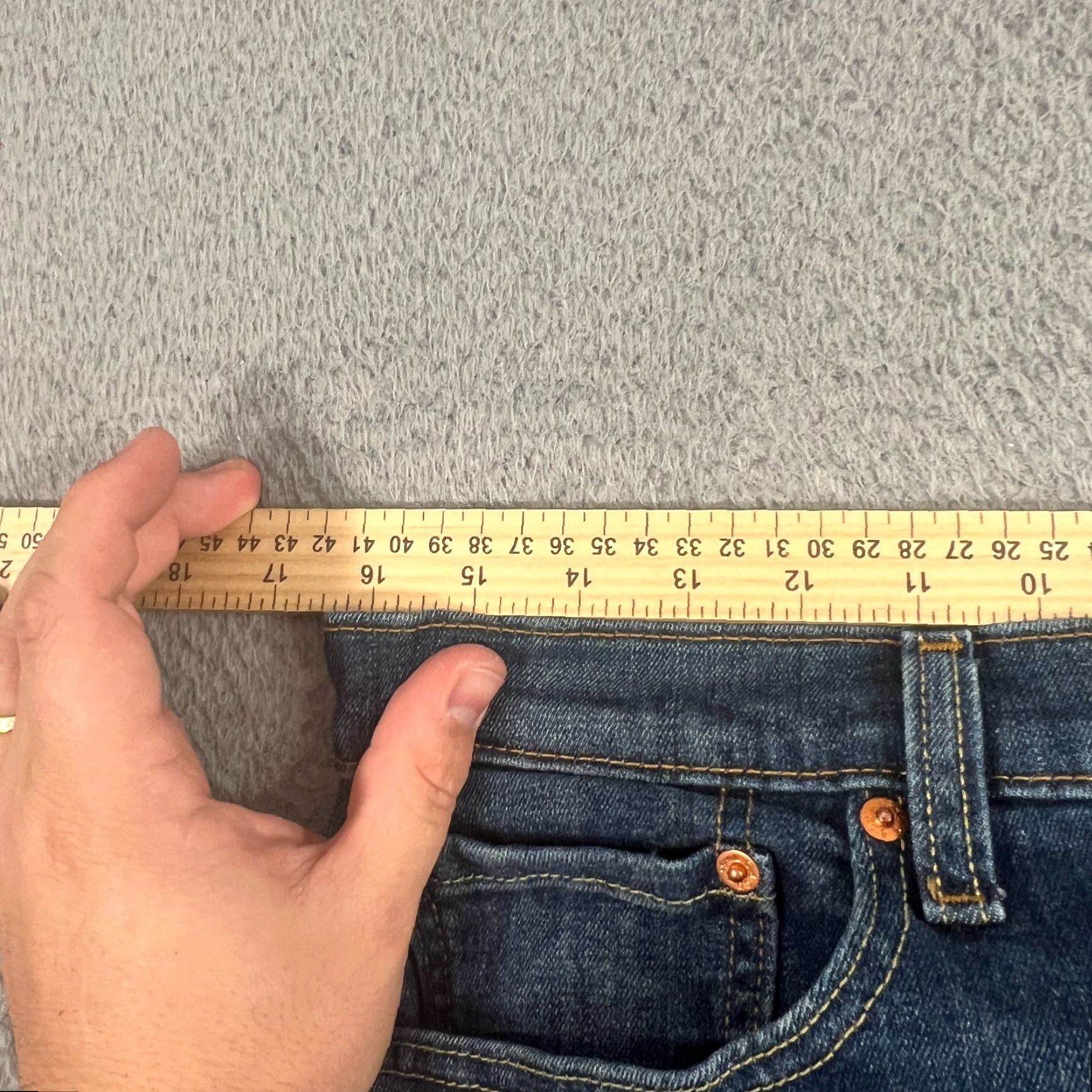 Levi's Levi's 512 Slim Tapered Jeans Mens 32x31 Blue Dark Wash Size US 32 / EU 48 - 4 Thumbnail