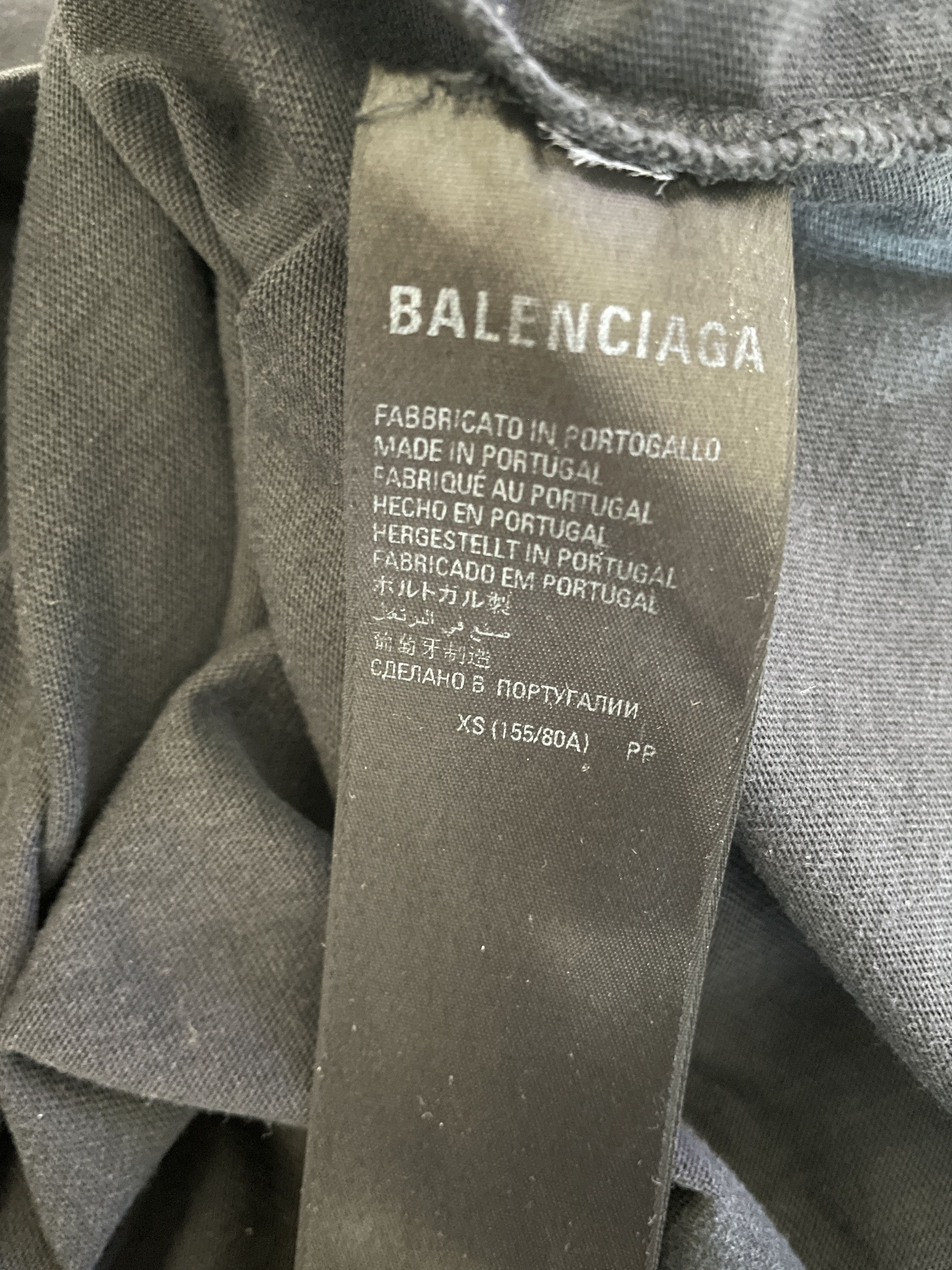 Balenciaga Balenciaga unisex fade oversize embroider t-shirt size XS Size US XS / EU 42 / 0 - 5 Thumbnail