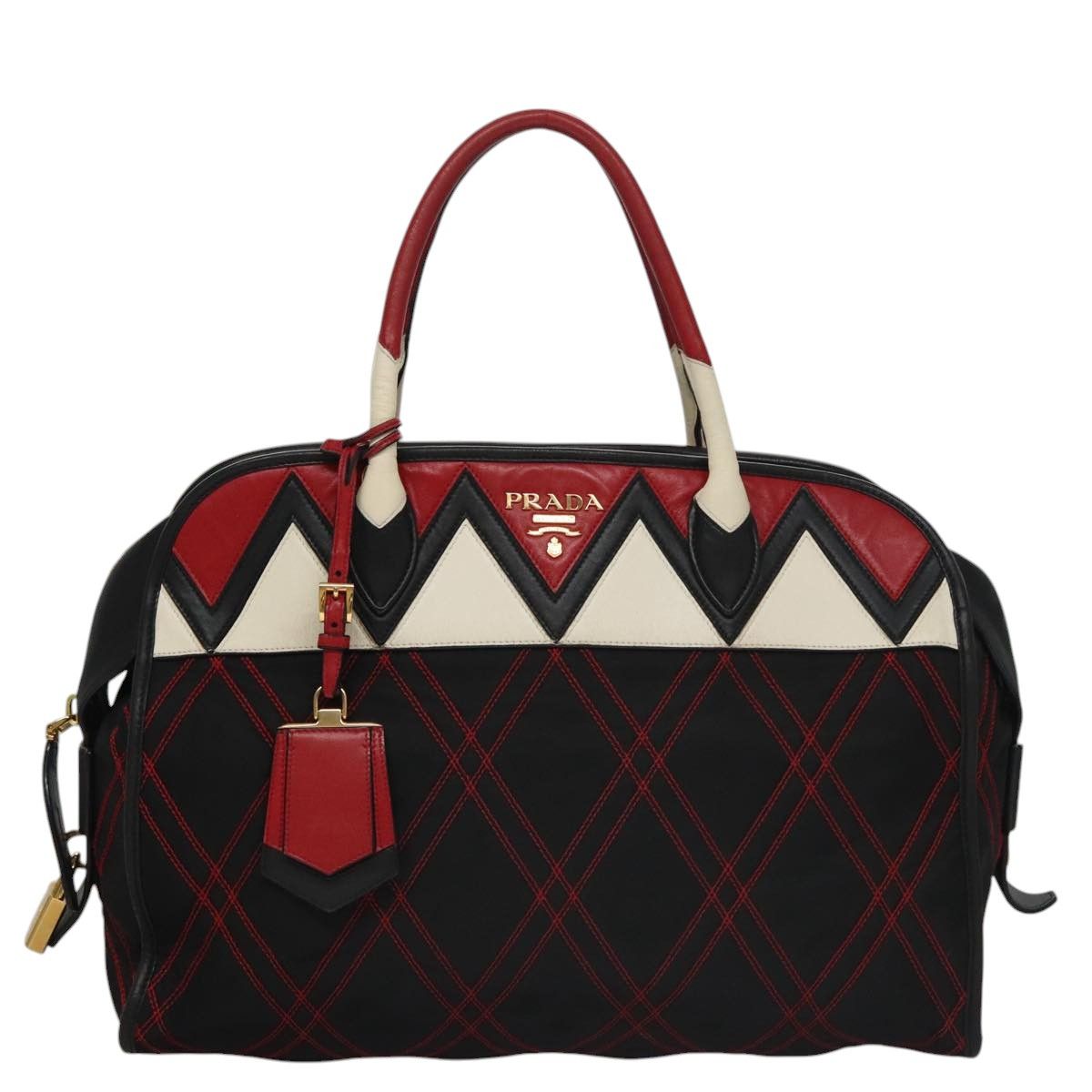 Prada Black Synthetic Handbag (Pre-Owned) Size ONE SIZE - 1 Thumbnail