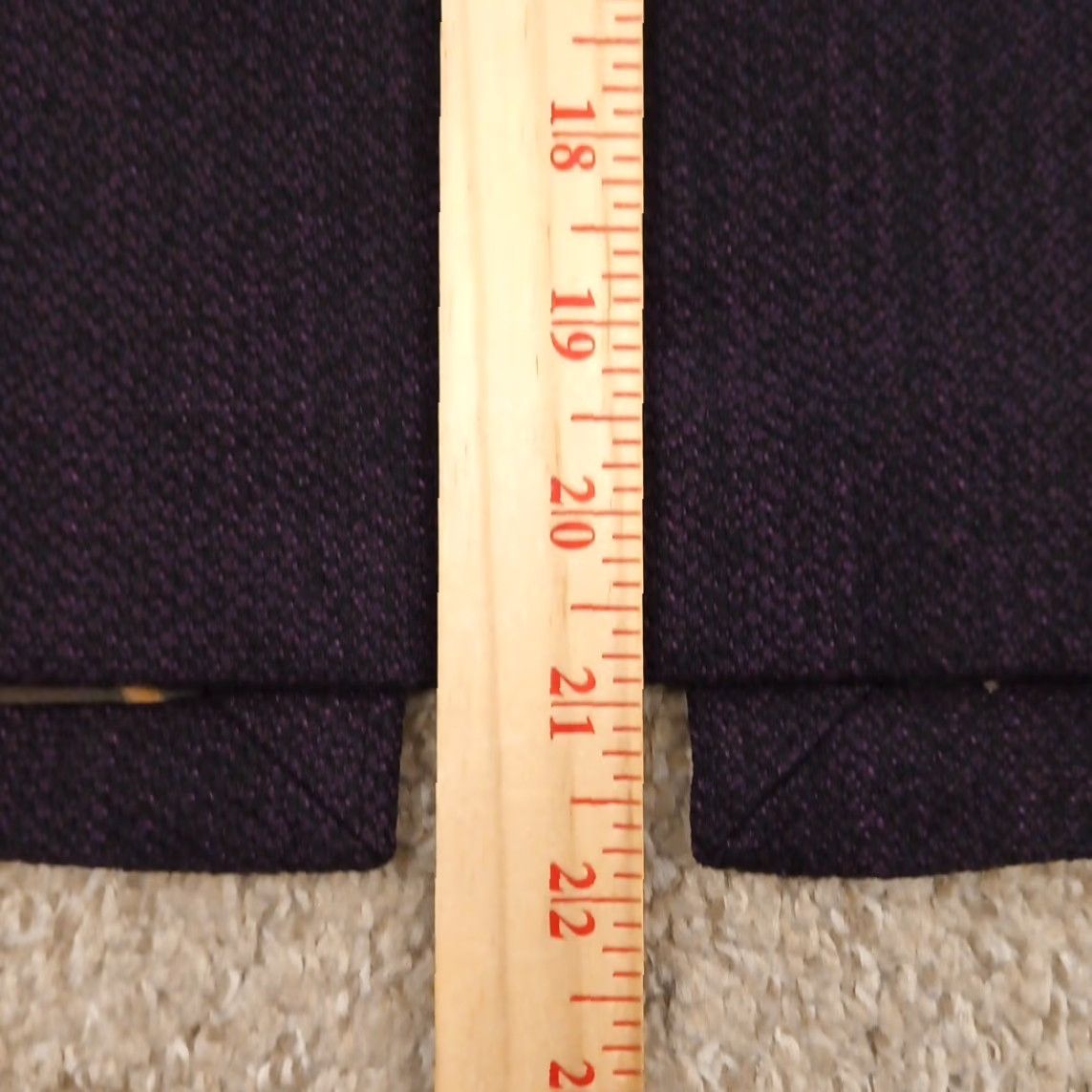 Express Express Skirt Women Knee Length Purple Lined Slit Pencil 8 Size Regular Polyester Rayon Spandex Button Zip N/A Size 30" / US 8 / IT 44 - 5 Thumbnail