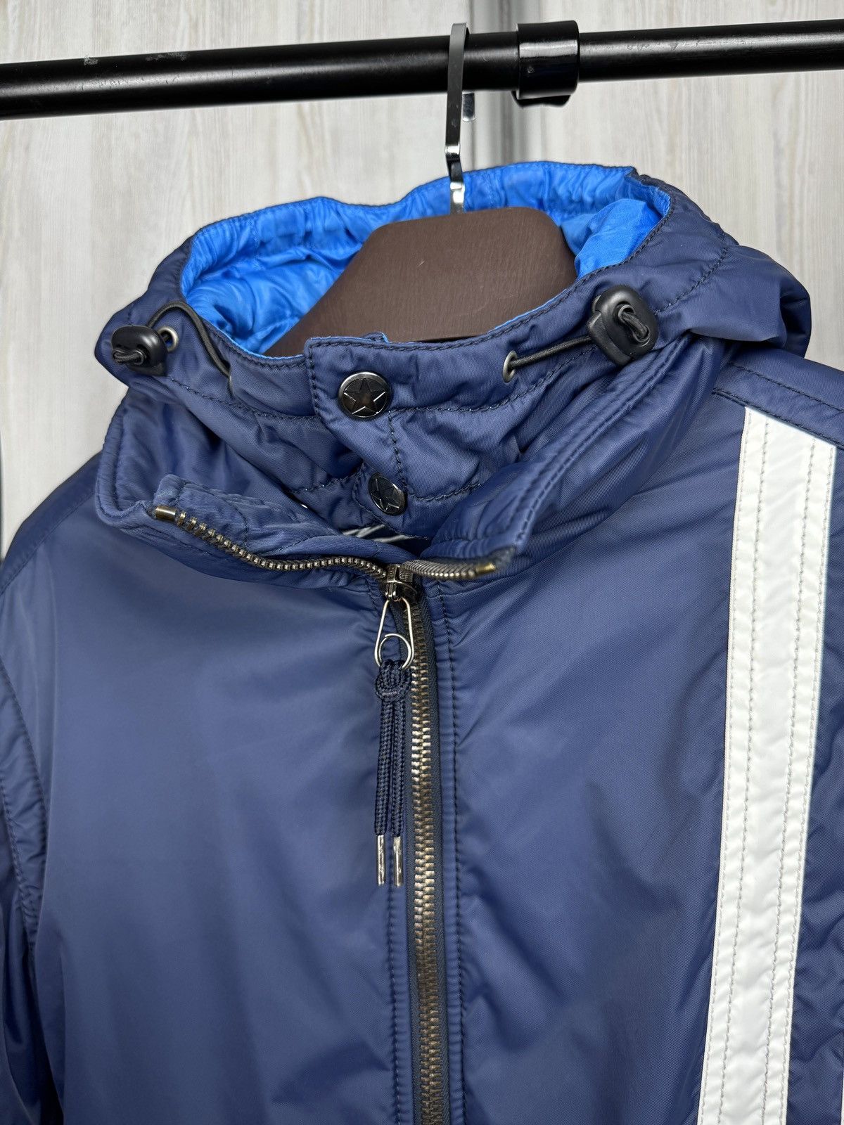 JET SET Jet Set Blue Nylon striped insulated ski jacket Italy sz 2 Size US M / EU 48-50 / 2 - 11 Thumbnail
