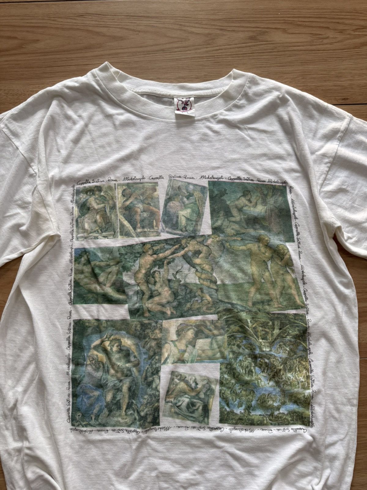 Vintage 90’s ARTWORK BY “ MICHELANGELO “ , 1475-1564 Size US XXL / EU 58 / 5 - 2 Thumbnail