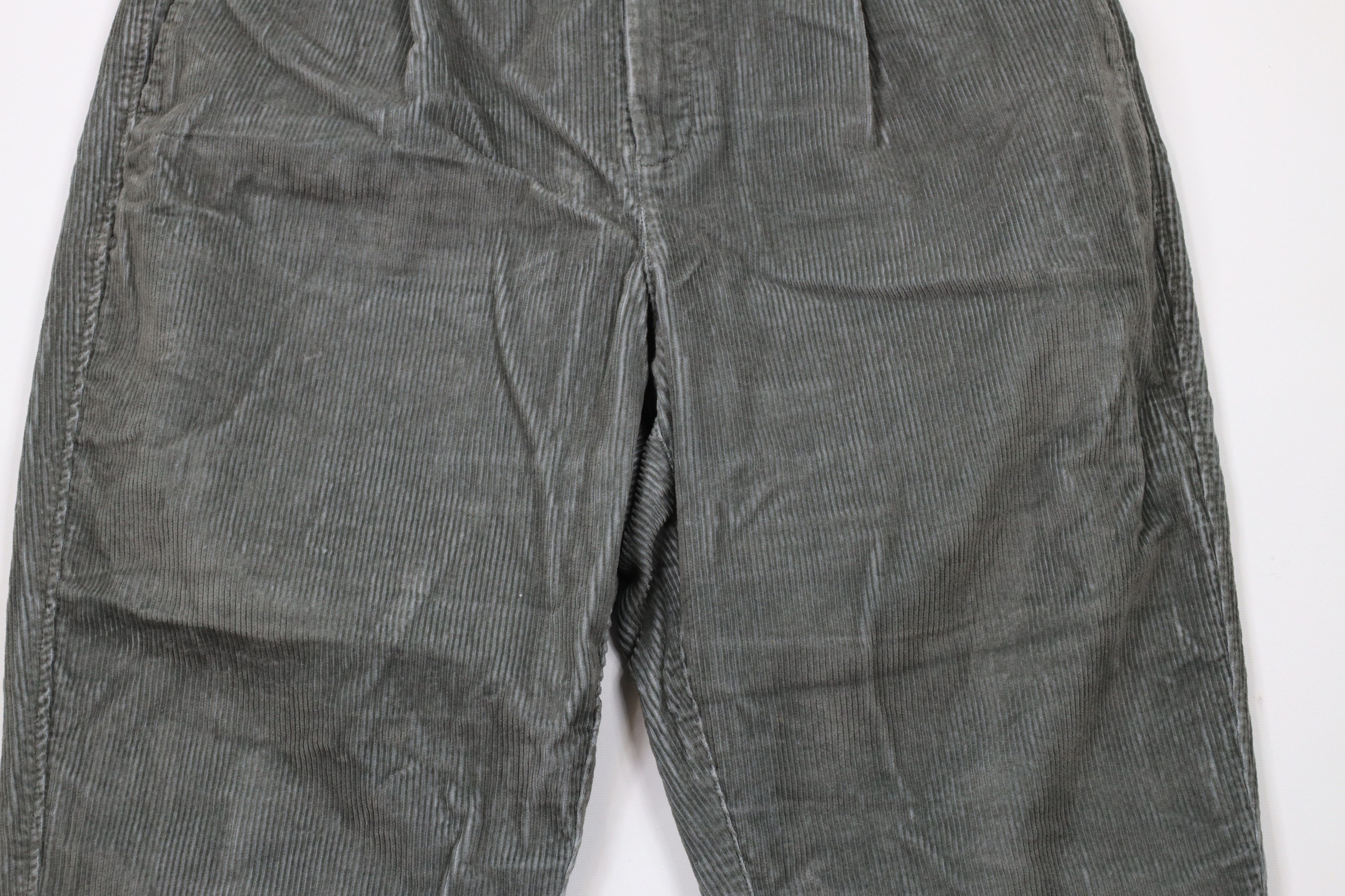Gap × Vintage Vintage Y2K Gap Pleated High Rise Tapered Leg Corduroy Pants Size 26" / US 2 / IT 38 - 3 Thumbnail