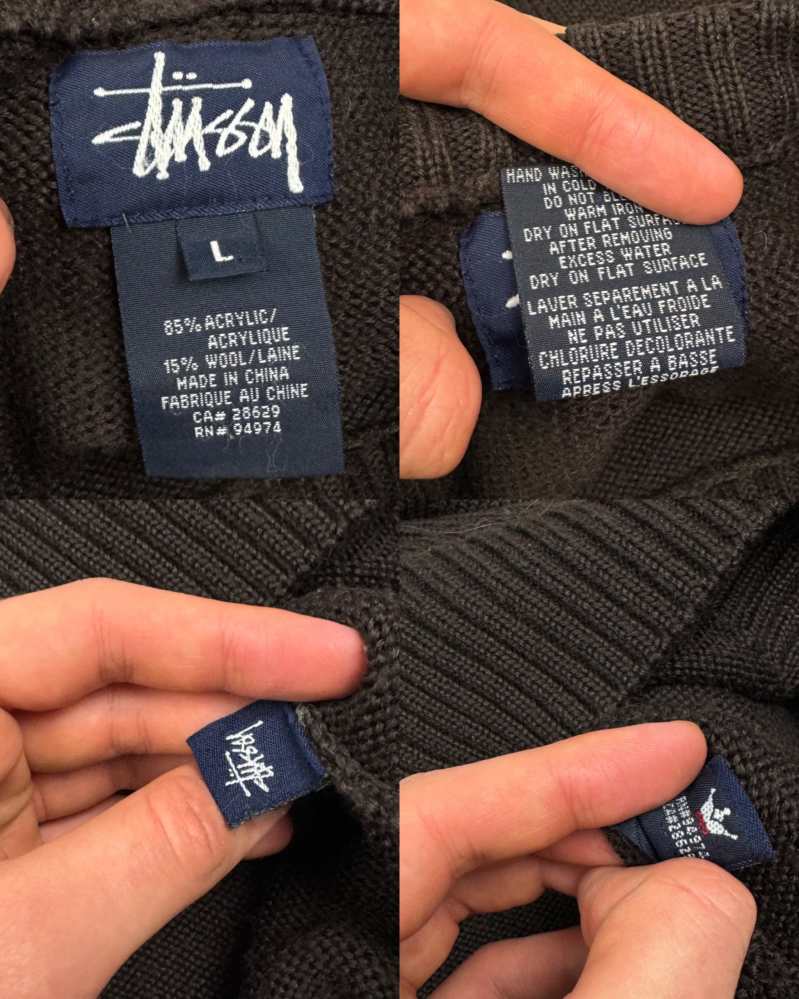Stussy Stüssy vintage Brown Knit Nordic Pattern Pullover Sweater L Size US L / EU 52-54 / 3 - 4 Thumbnail