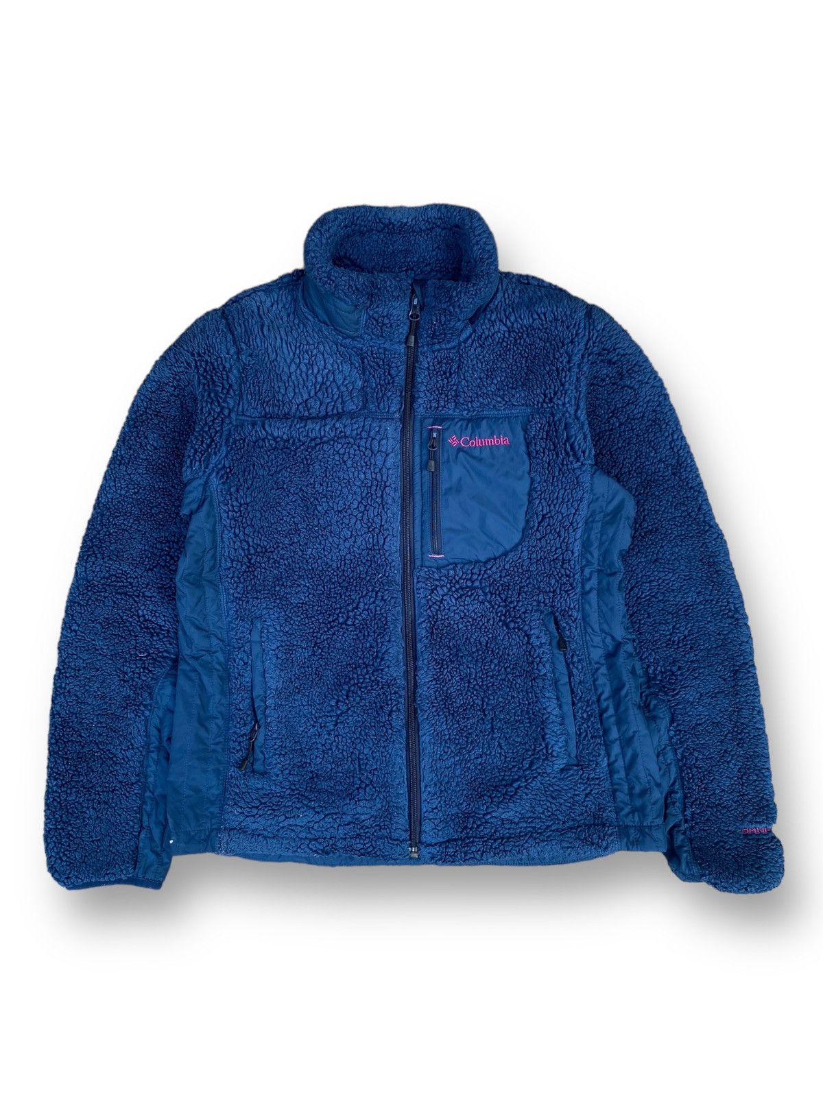 image of Columbia Sherpa Fleece Jacket. C7 in Blue, Men's (Size Medium)