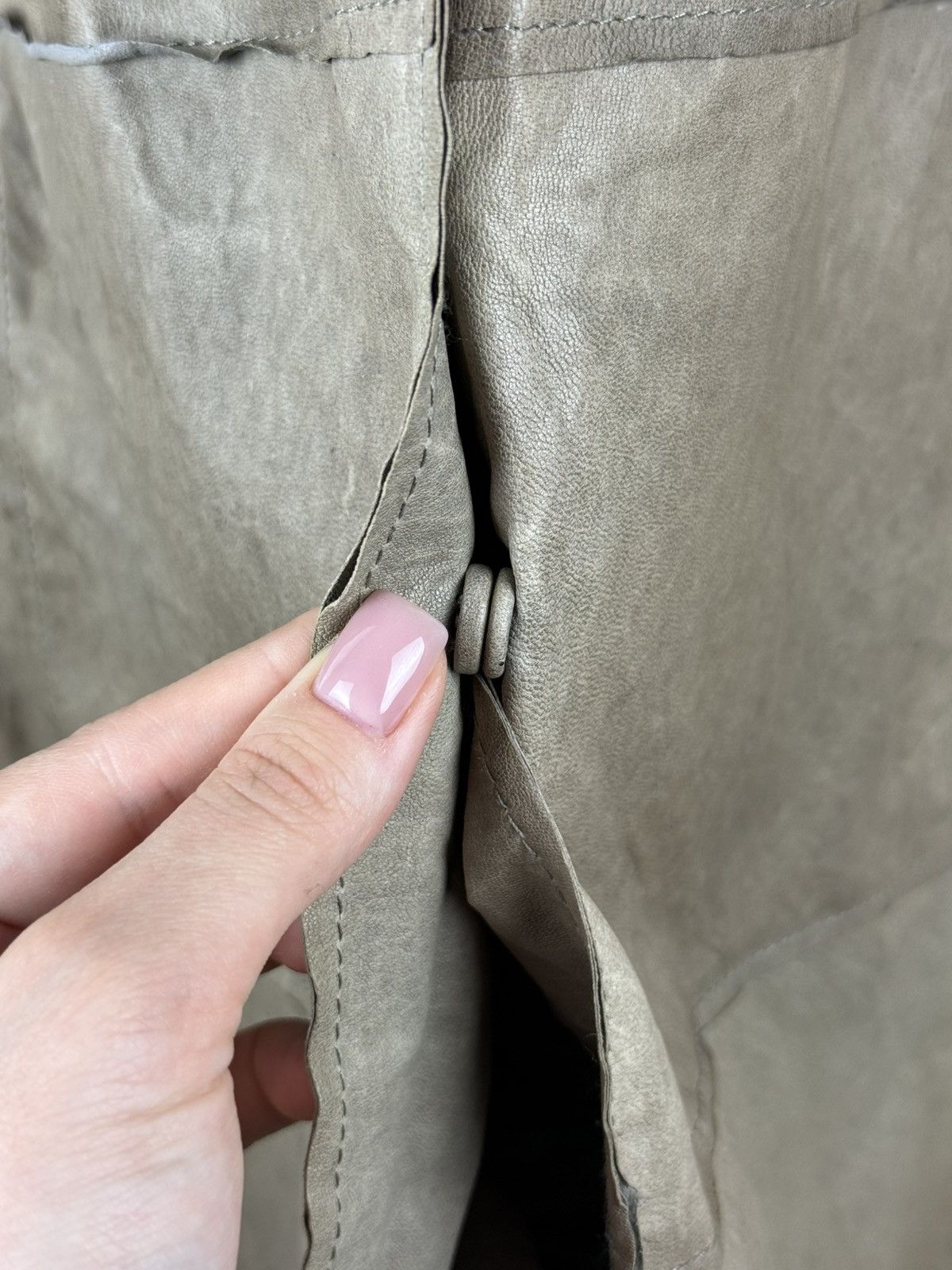 Annette Gortz Gortz Avant-Garde Lamb Leather Unlined Trench Coat Jacket Size S / US 4 / IT 40 - 13 Thumbnail