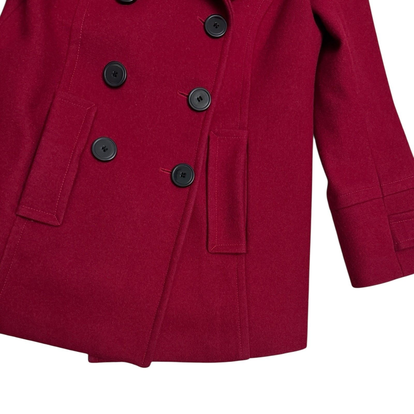 Other CLEO Petites Wool Blend Business Casual Pea Coat 6 Petite Size M / US 6-8 / IT 42-44 - 7 Thumbnail
