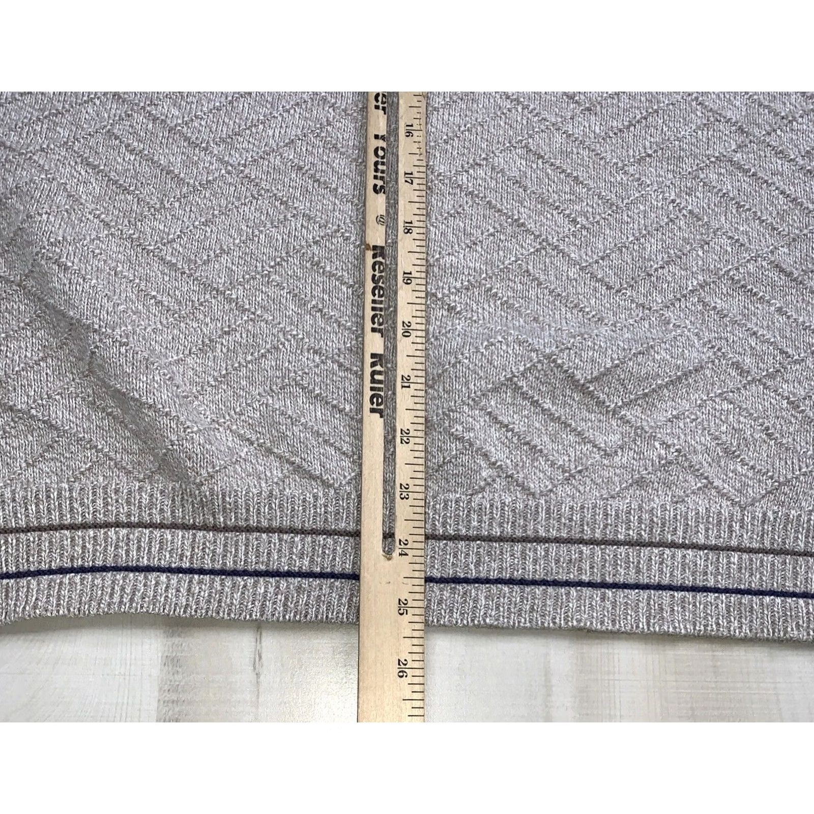 Vintage VINTAGE Carmel USA Embroidered Golf Textured Knit Sweater Men’s XL Crew Neck Pullover Heavyweight Beige 100% Cotton Herringbone Casual Men’s Size US XL / EU 56 / 4 - 7 Thumbnail
